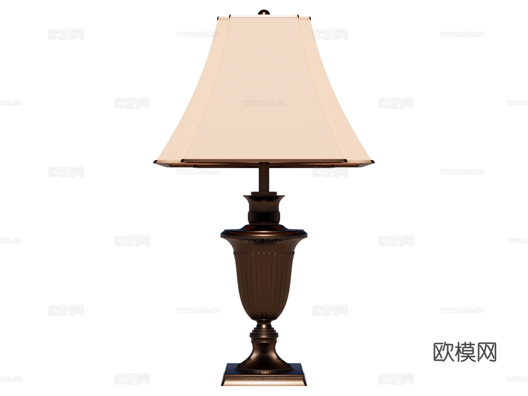 台灯 装饰灯具 氛围灯具 金属台灯su模型