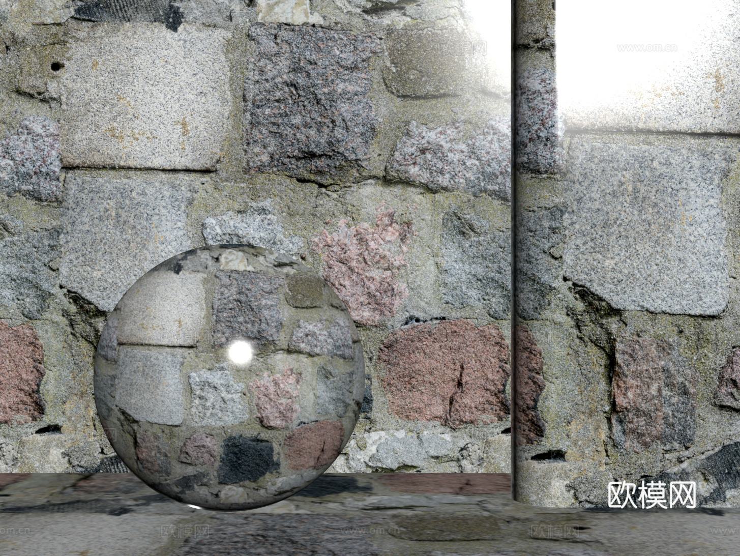 现代砖墙 青石砖墙 脏旧砖墙 仿古砖墙 工业砖墙su模型