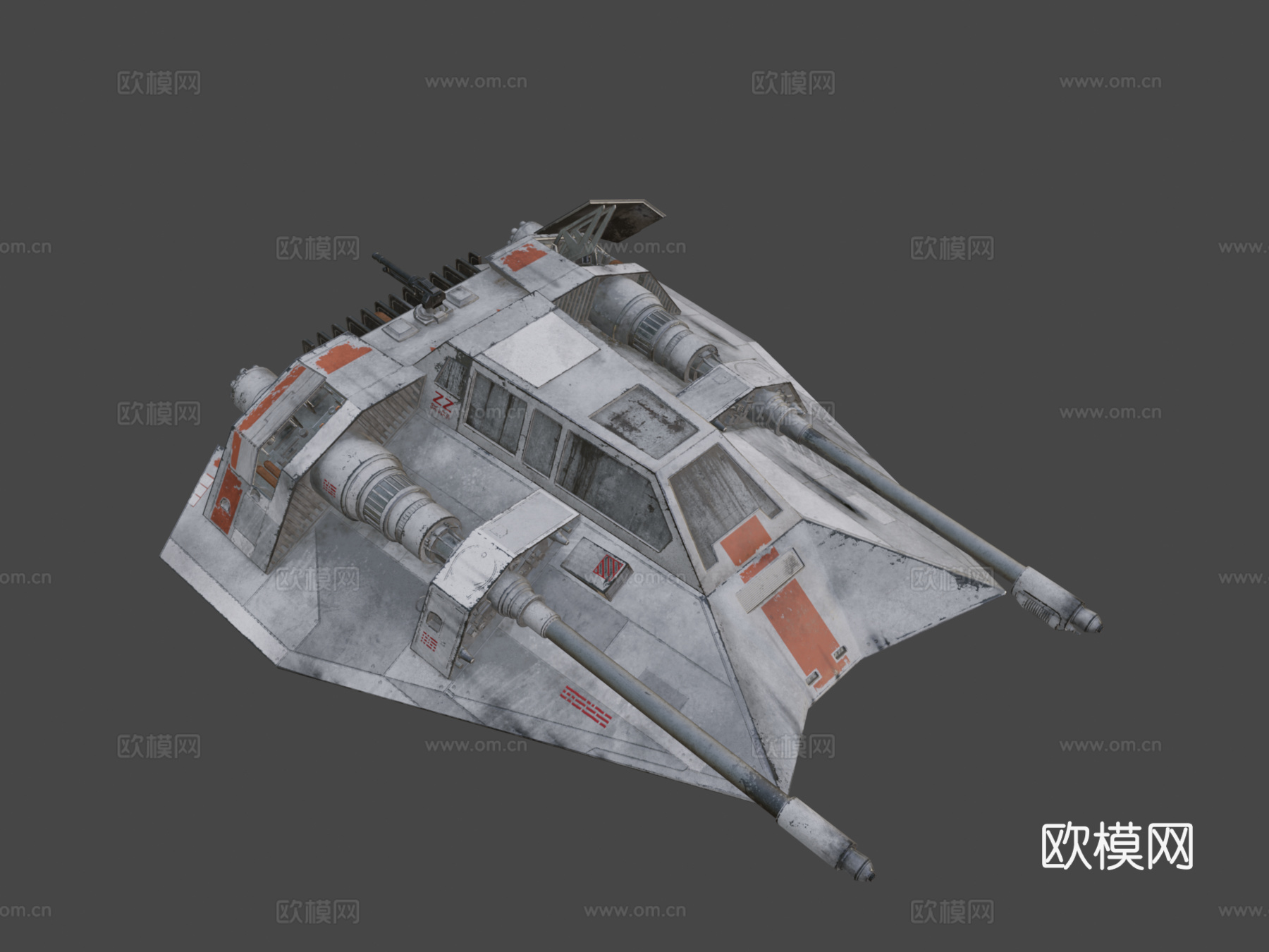 T-47雪地飞行艇3d模型下载（渲染图8）