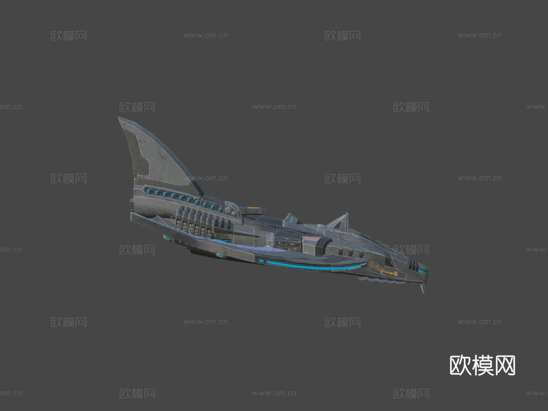 太空船 - 战斗机3d模型下载（渲染图6）