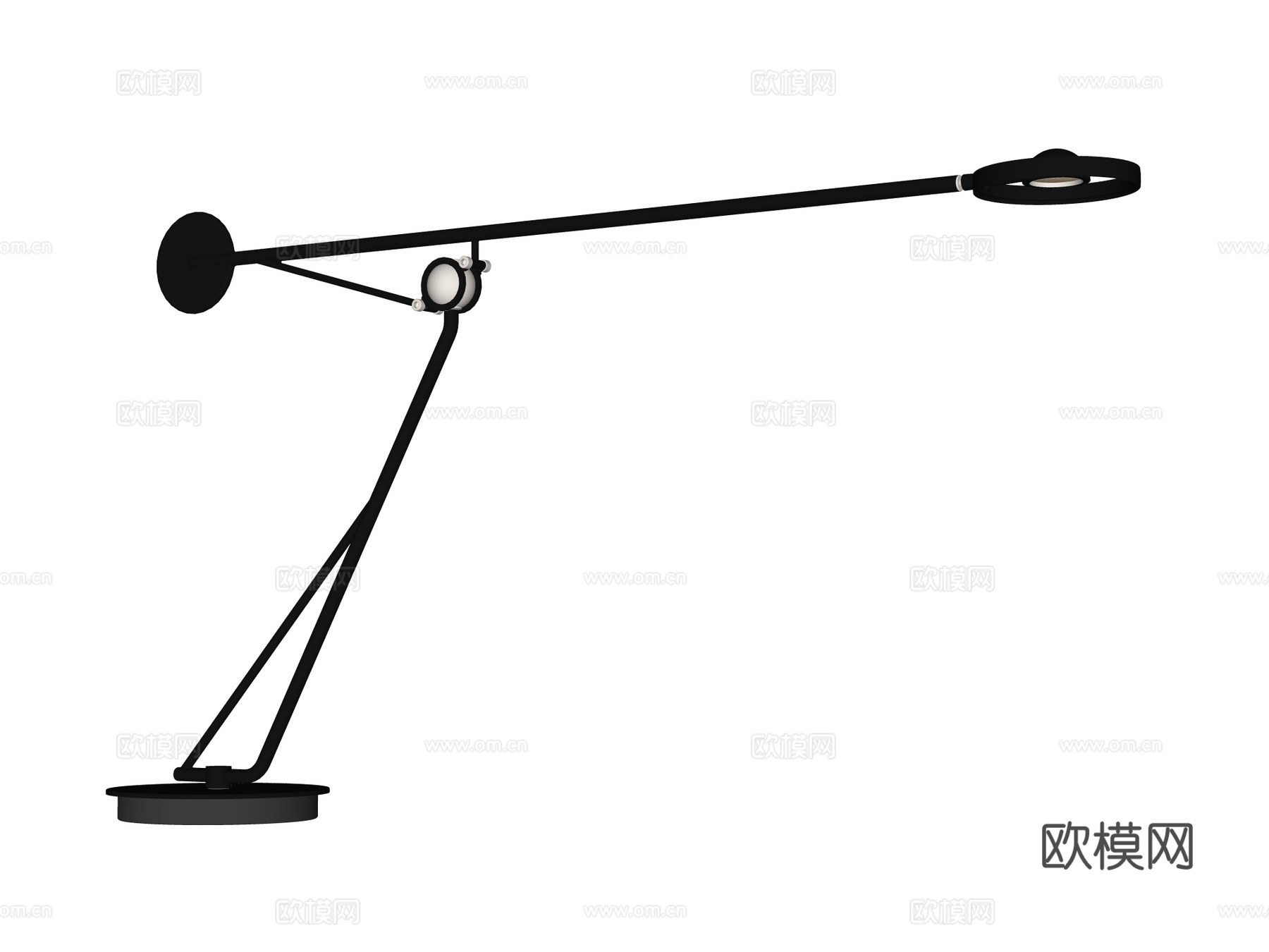 台灯 装饰灯具 氛围灯具 金属台灯su模型