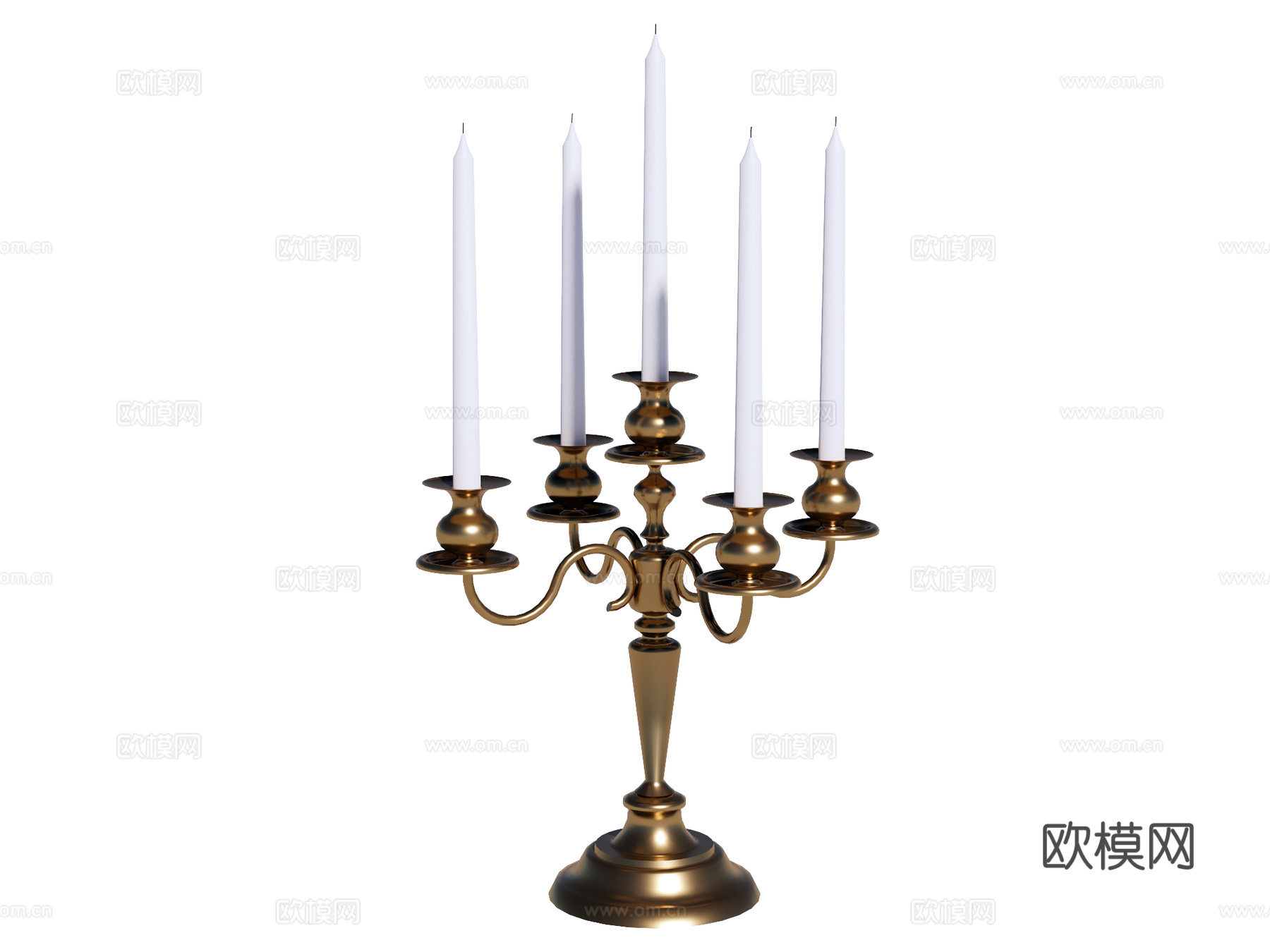 烛台灯su模型