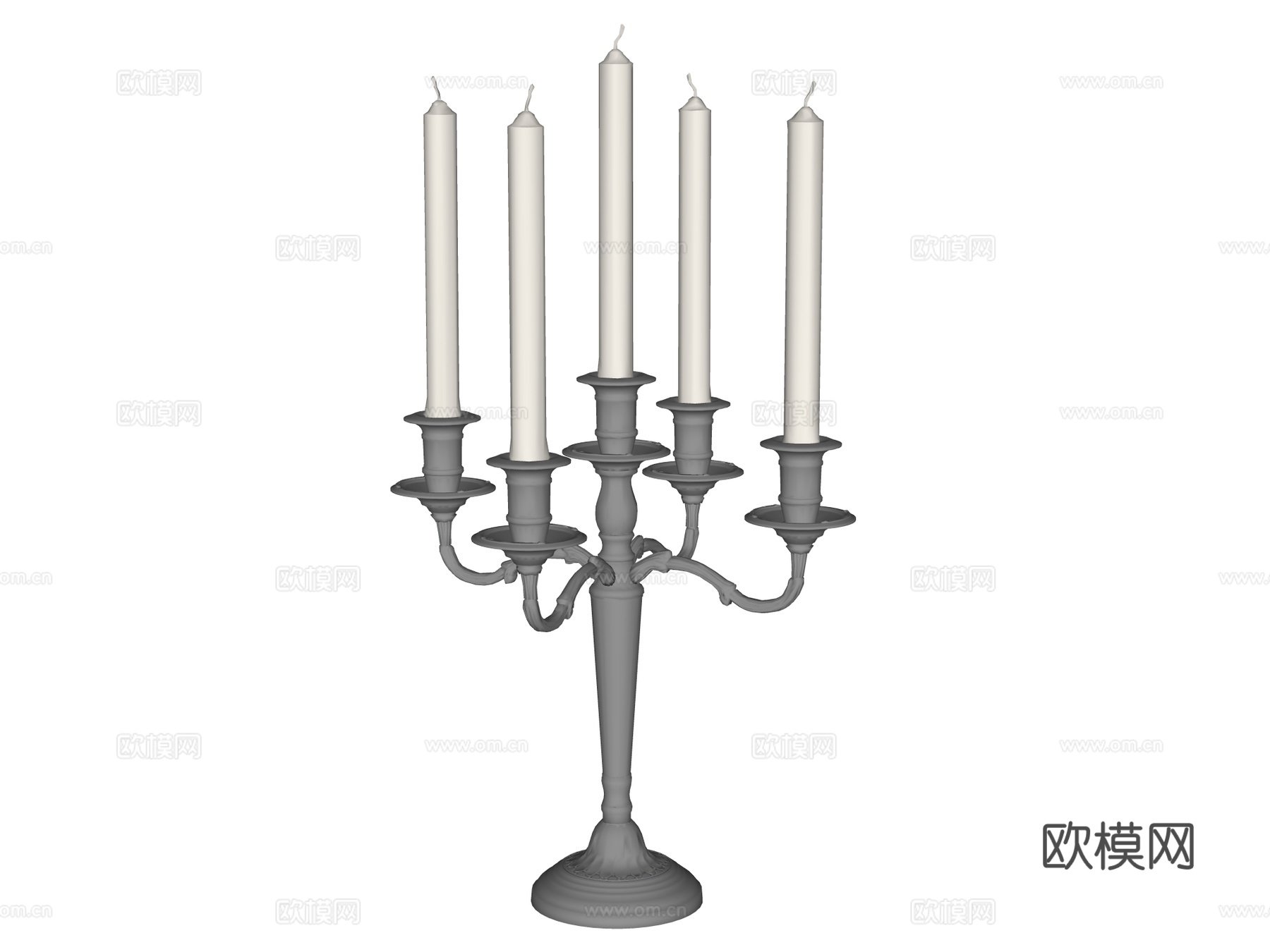 烛台灯su模型