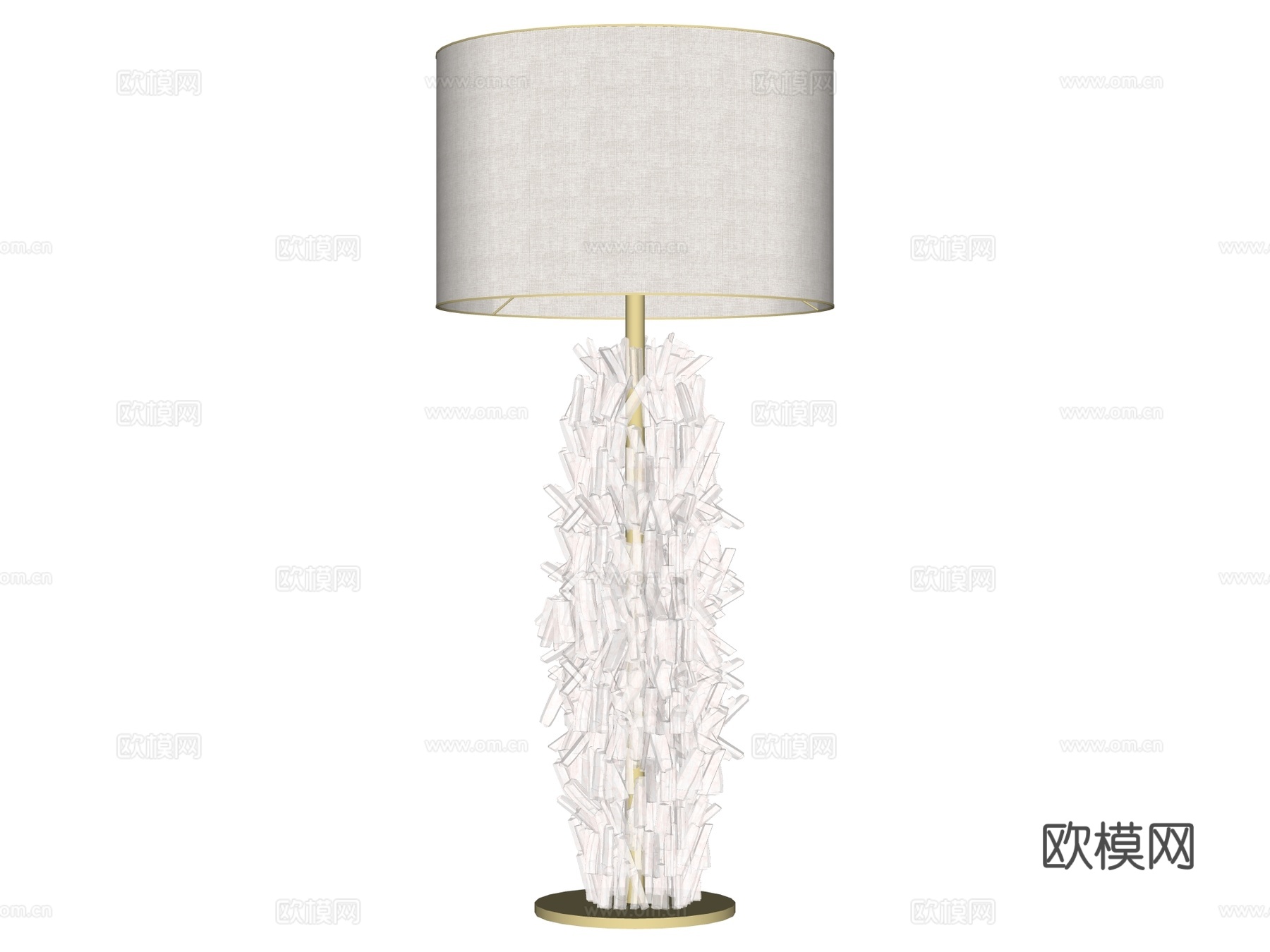 台灯 装饰灯具 氛围灯具 金属台灯 玻璃台灯su模型