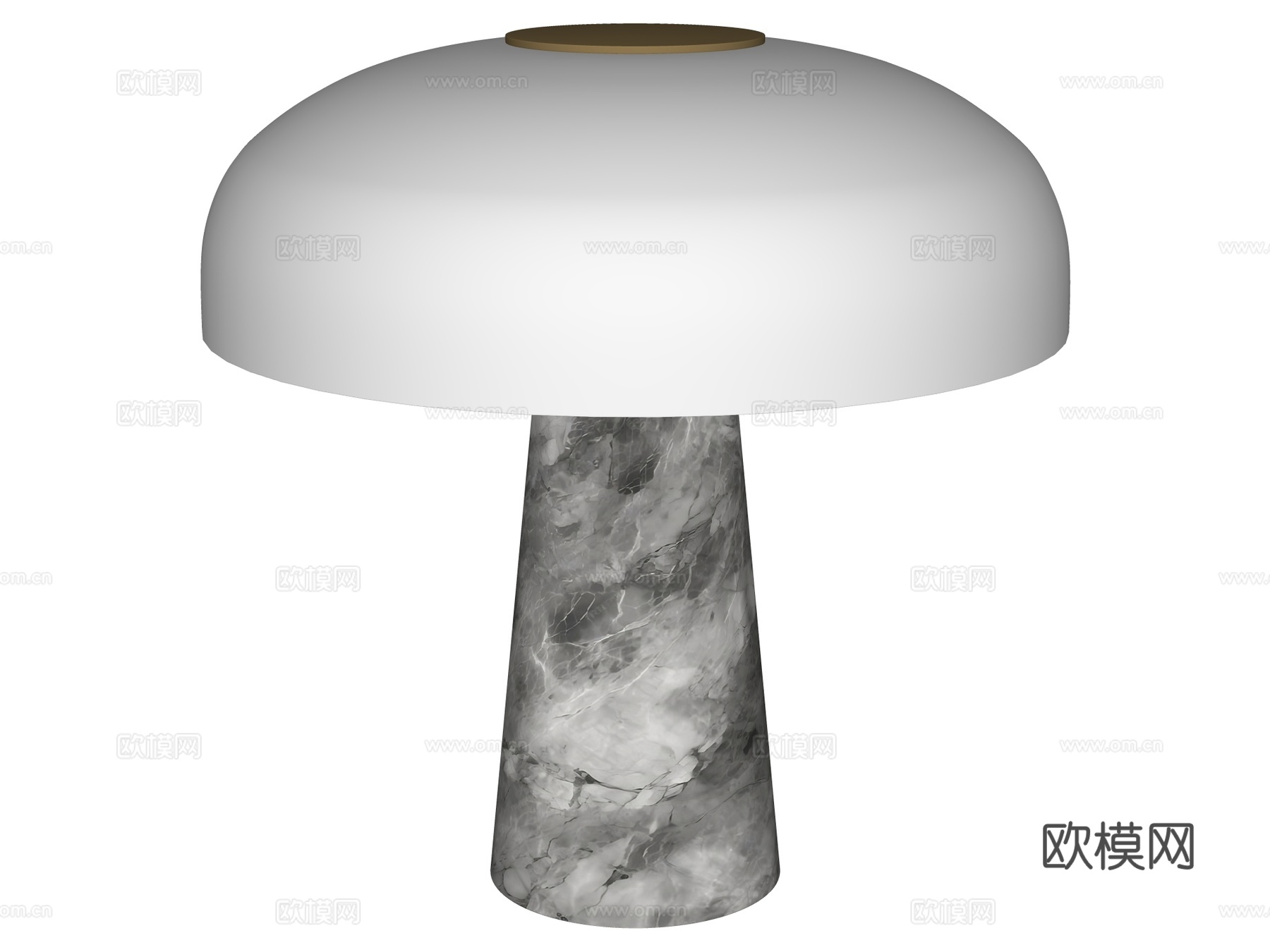 台灯 装饰灯具 氛围灯具 大理石台灯su模型下载（渲染图2）
