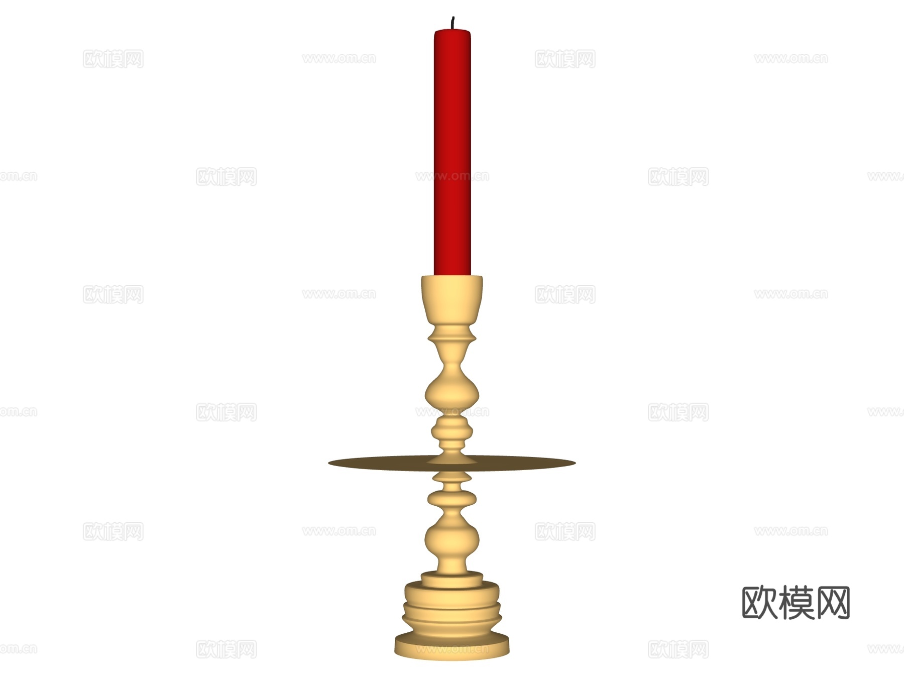 烛台灯su模型