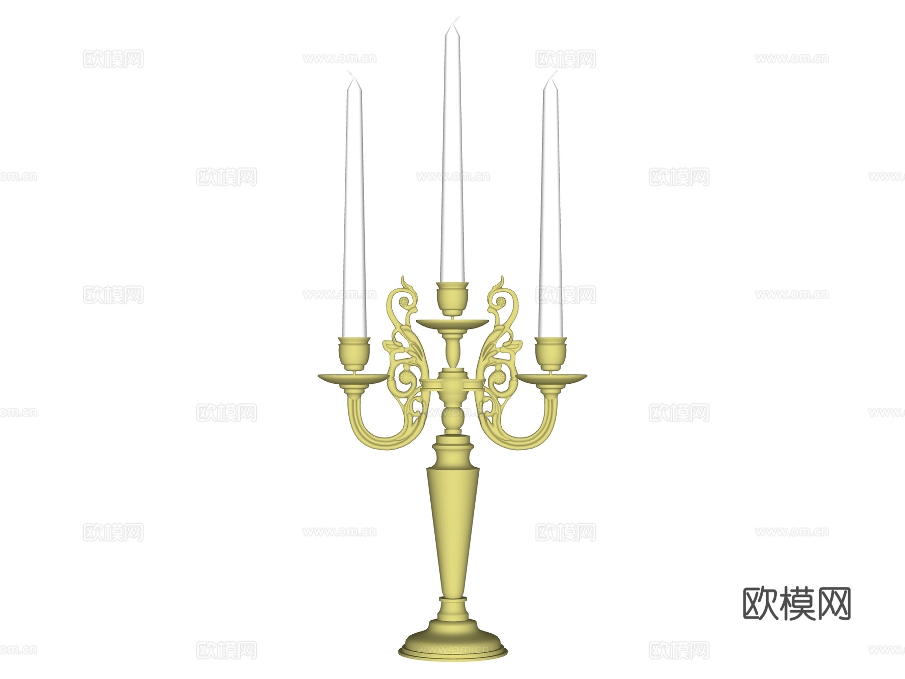 烛台灯su模型