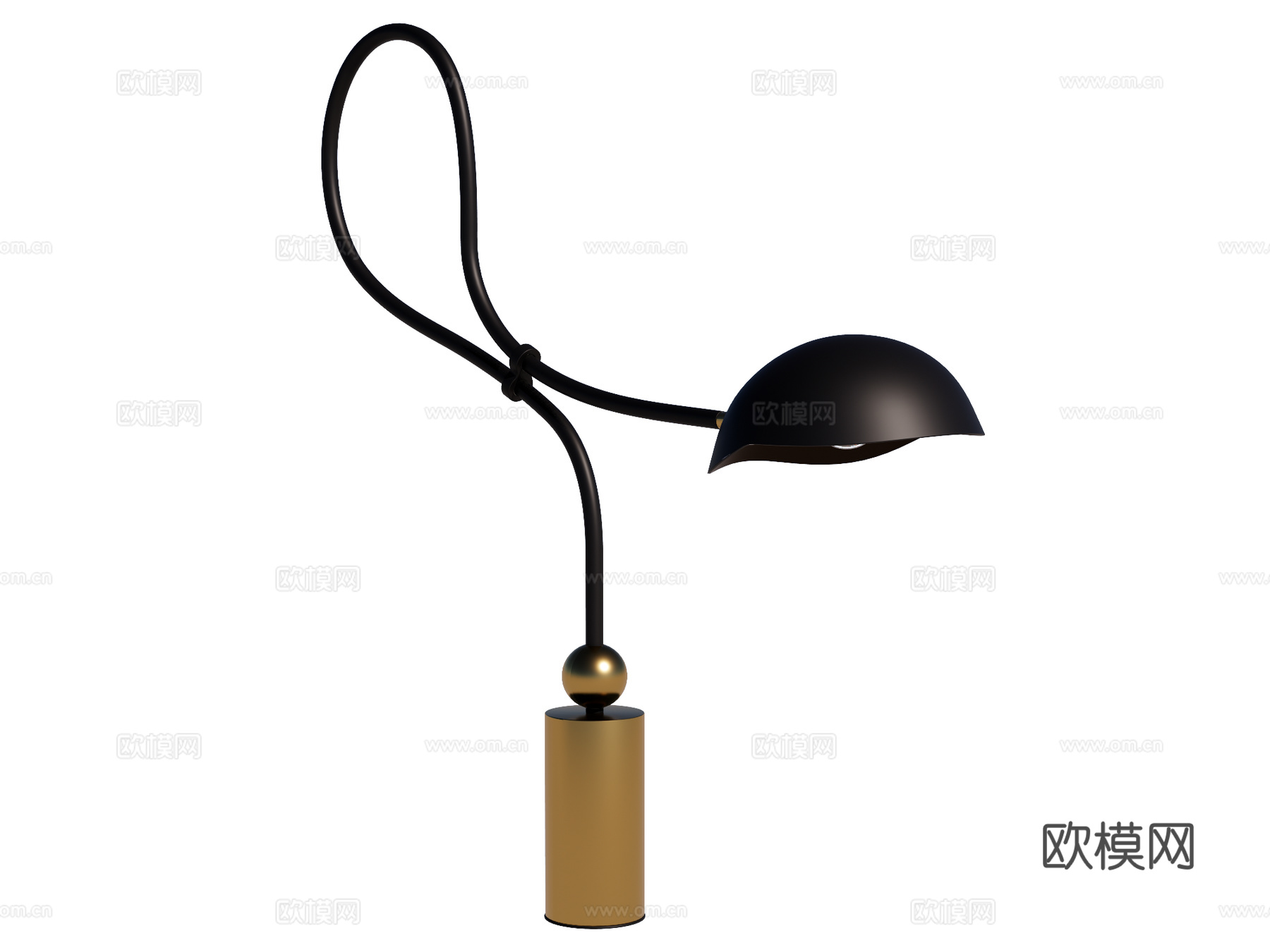 台灯 装饰灯具 氛围灯具 金属台灯su模型