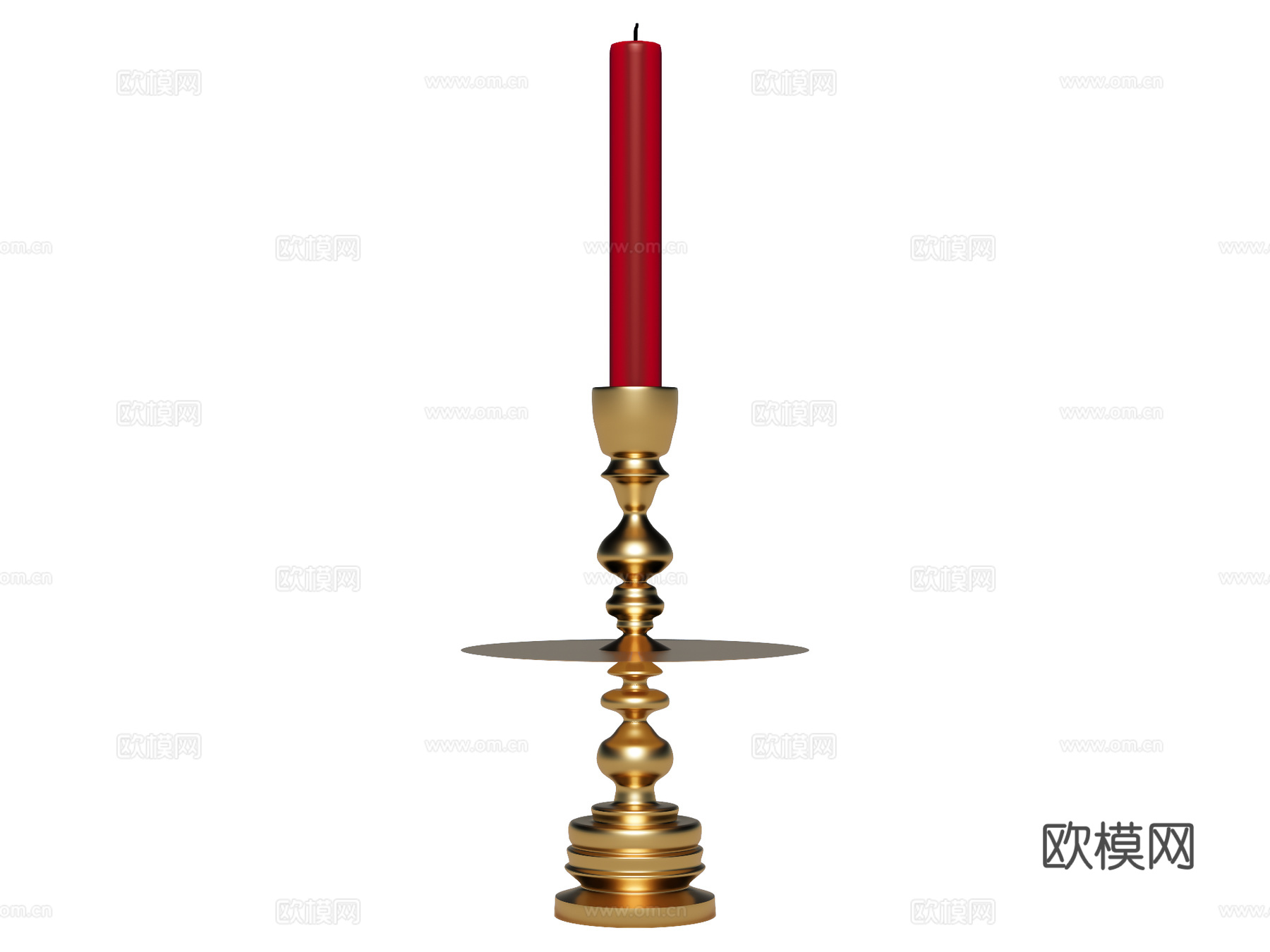 烛台灯su模型
