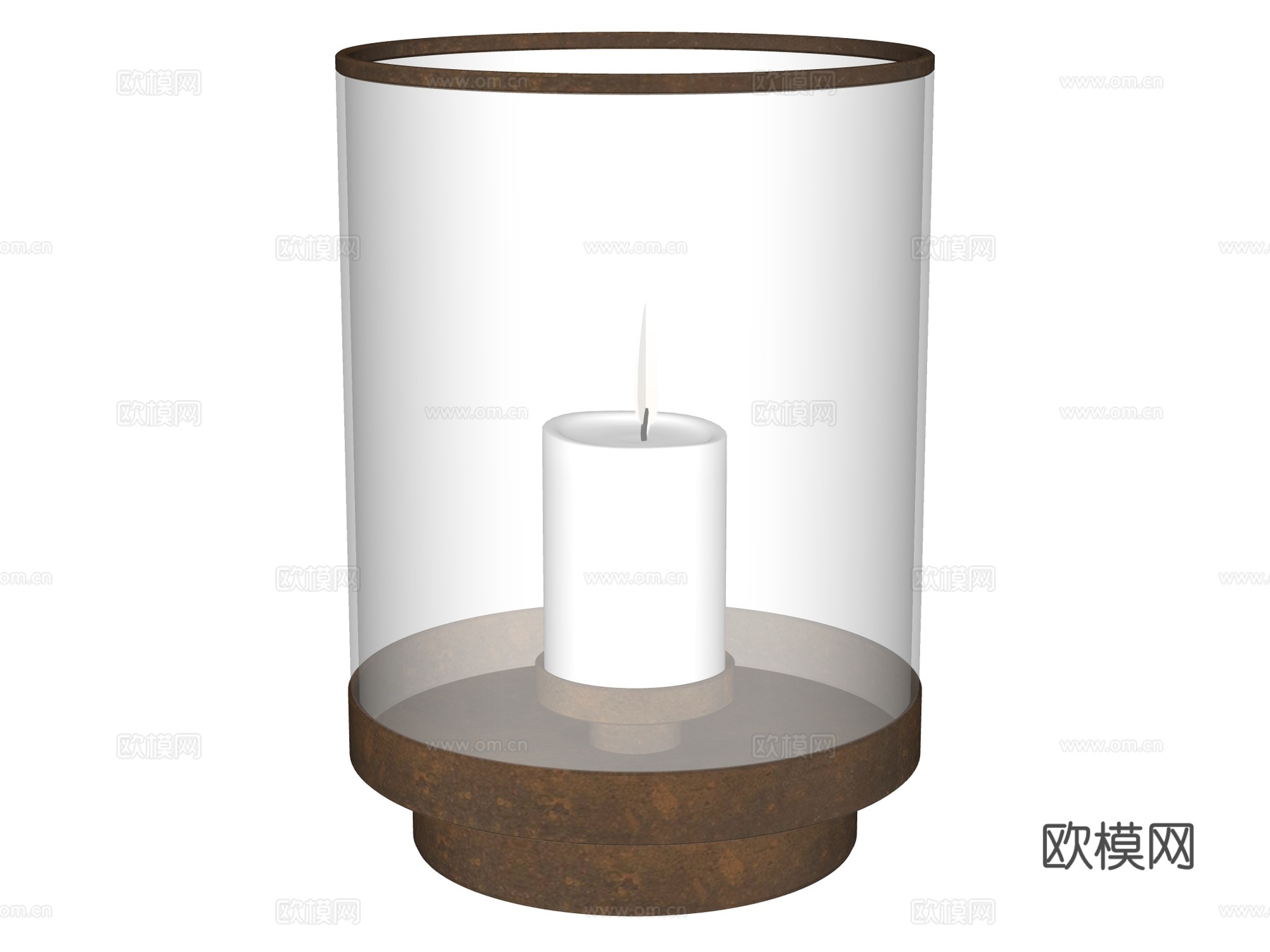 烛台灯su模型