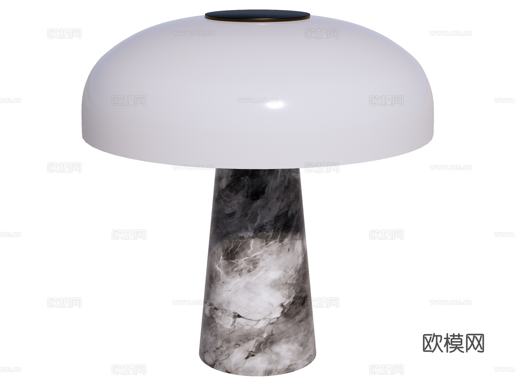 台灯 装饰灯具 氛围灯具 大理石台灯su模型下载（渲染图1）