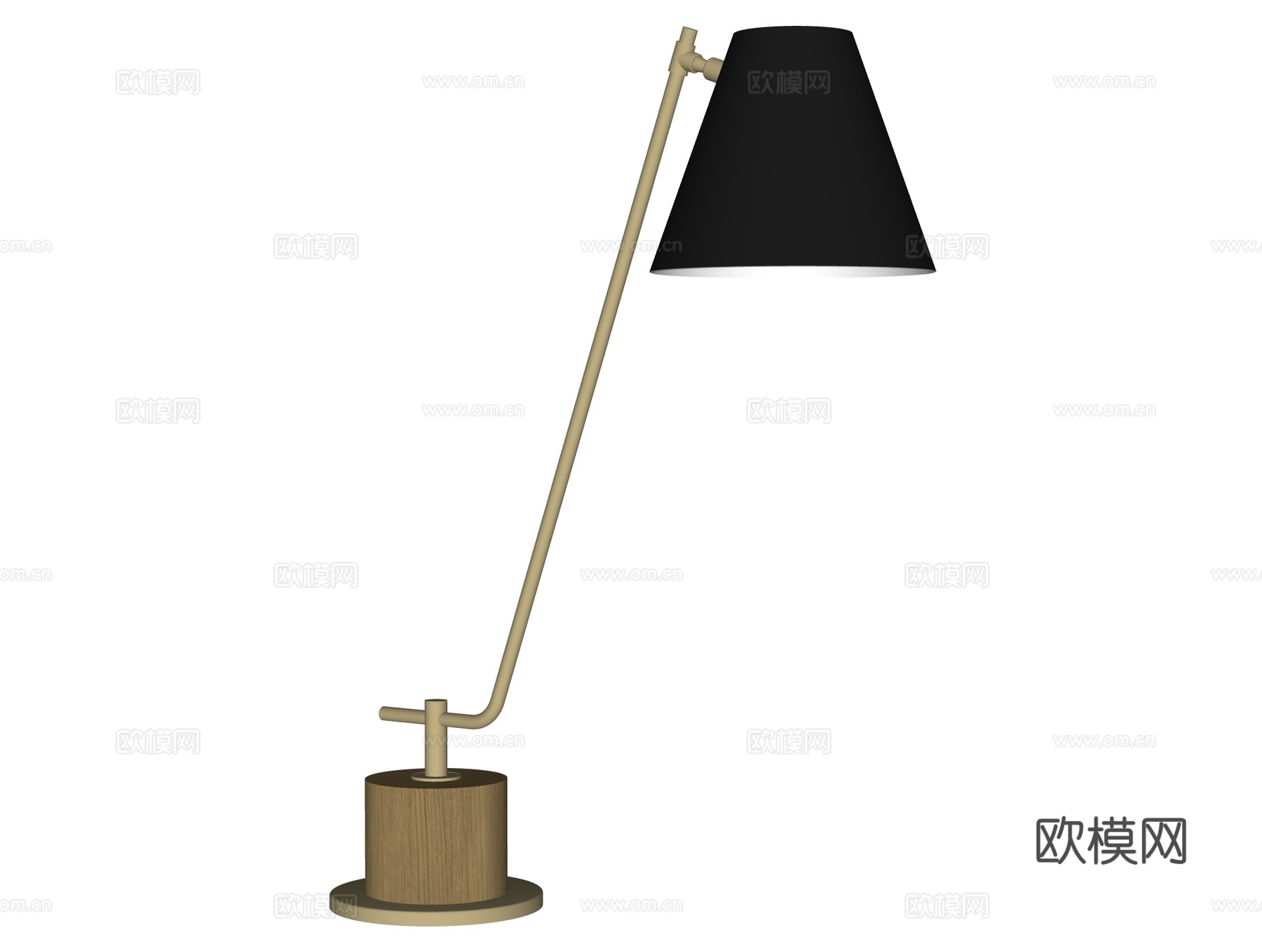 台灯 装饰灯具 氛围灯具 金属台灯su模型