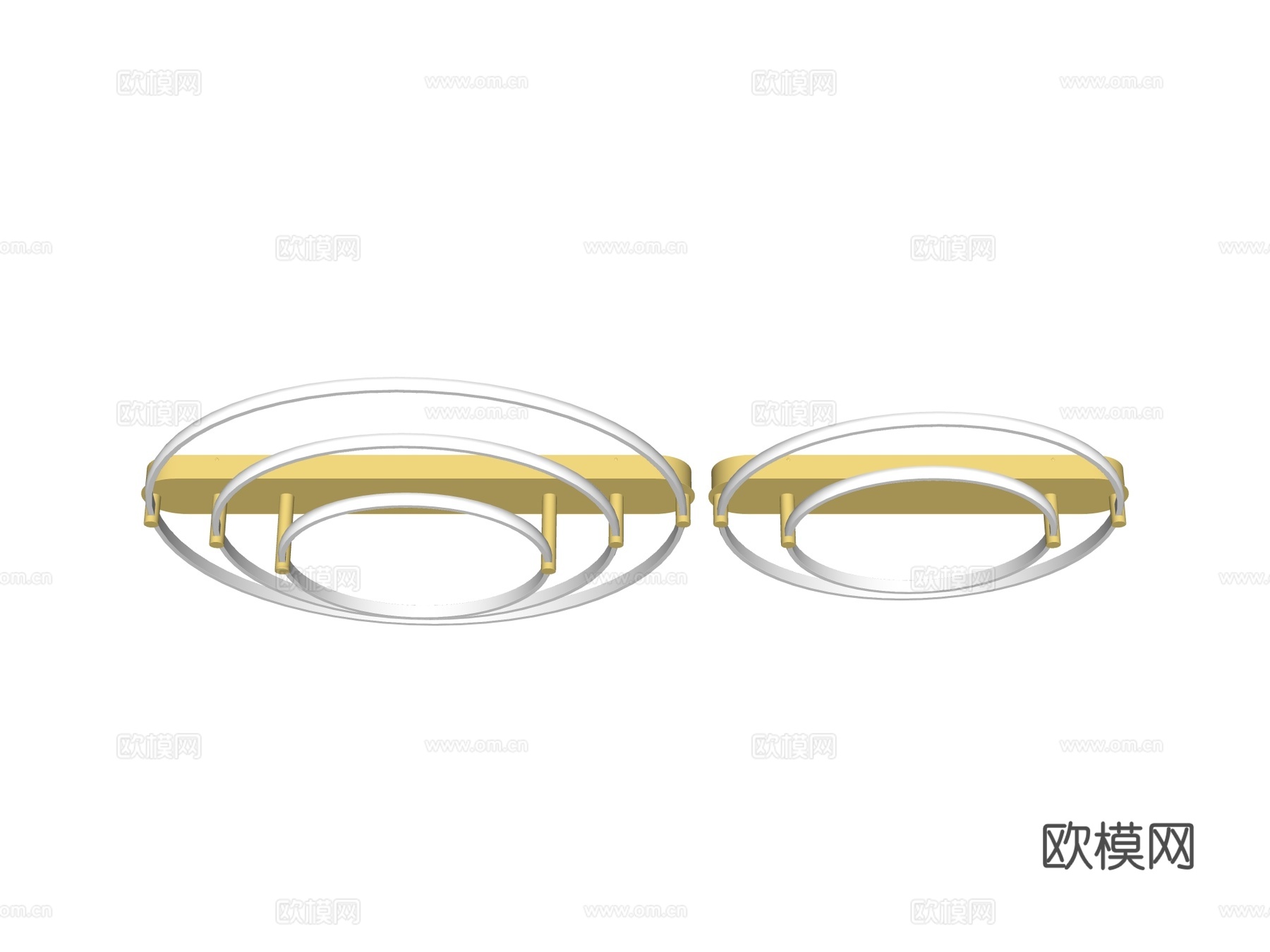 吸顶灯 金属吸顶灯su模型