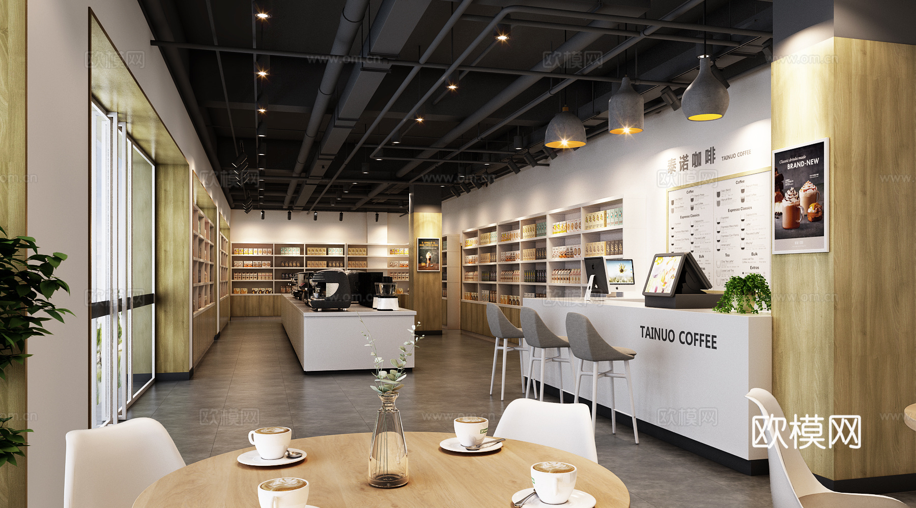 咖啡厅 咖啡零售 咖啡设备 西点 蛋糕3d模型