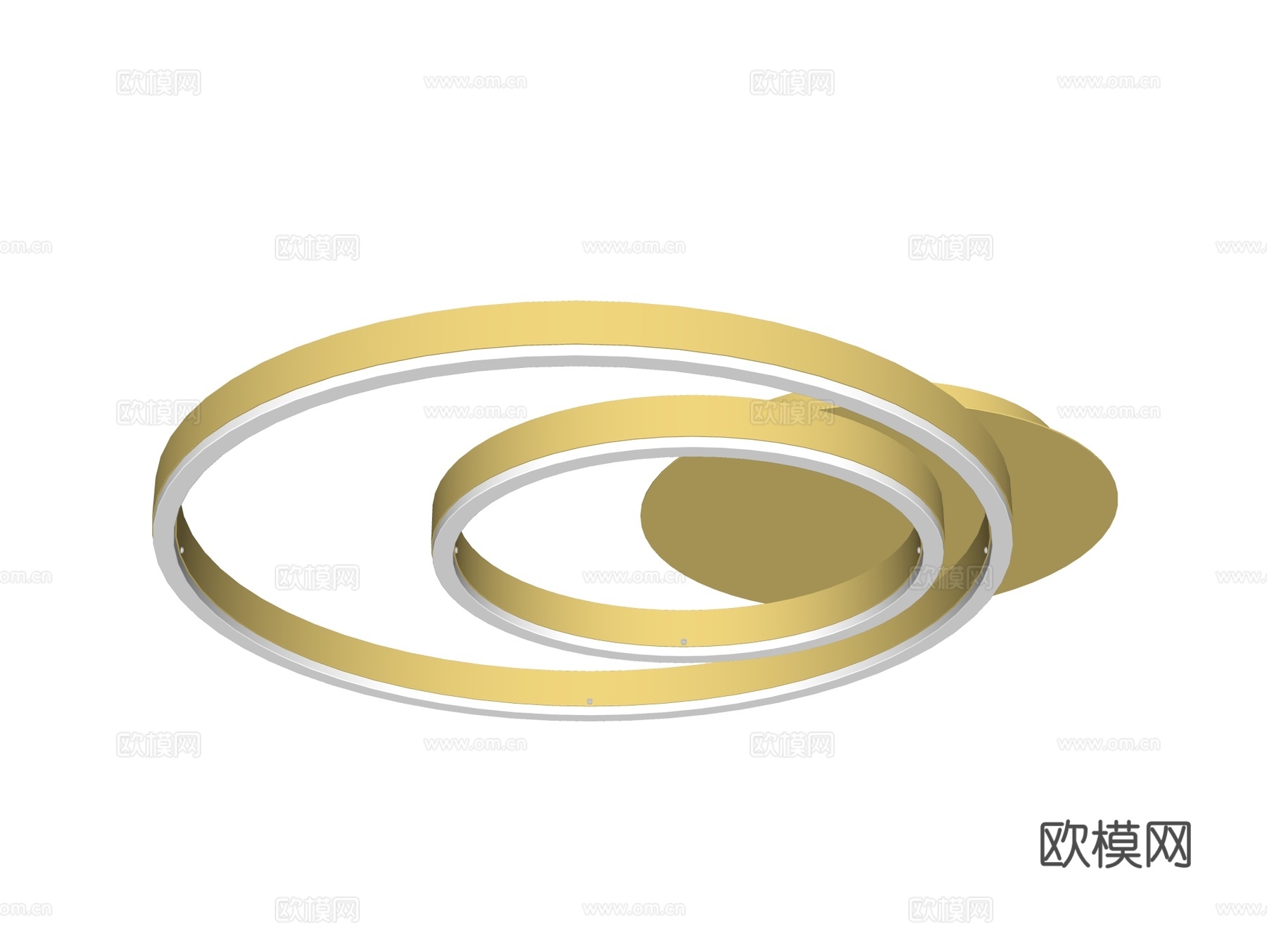 吸顶灯 金属吸顶灯su模型