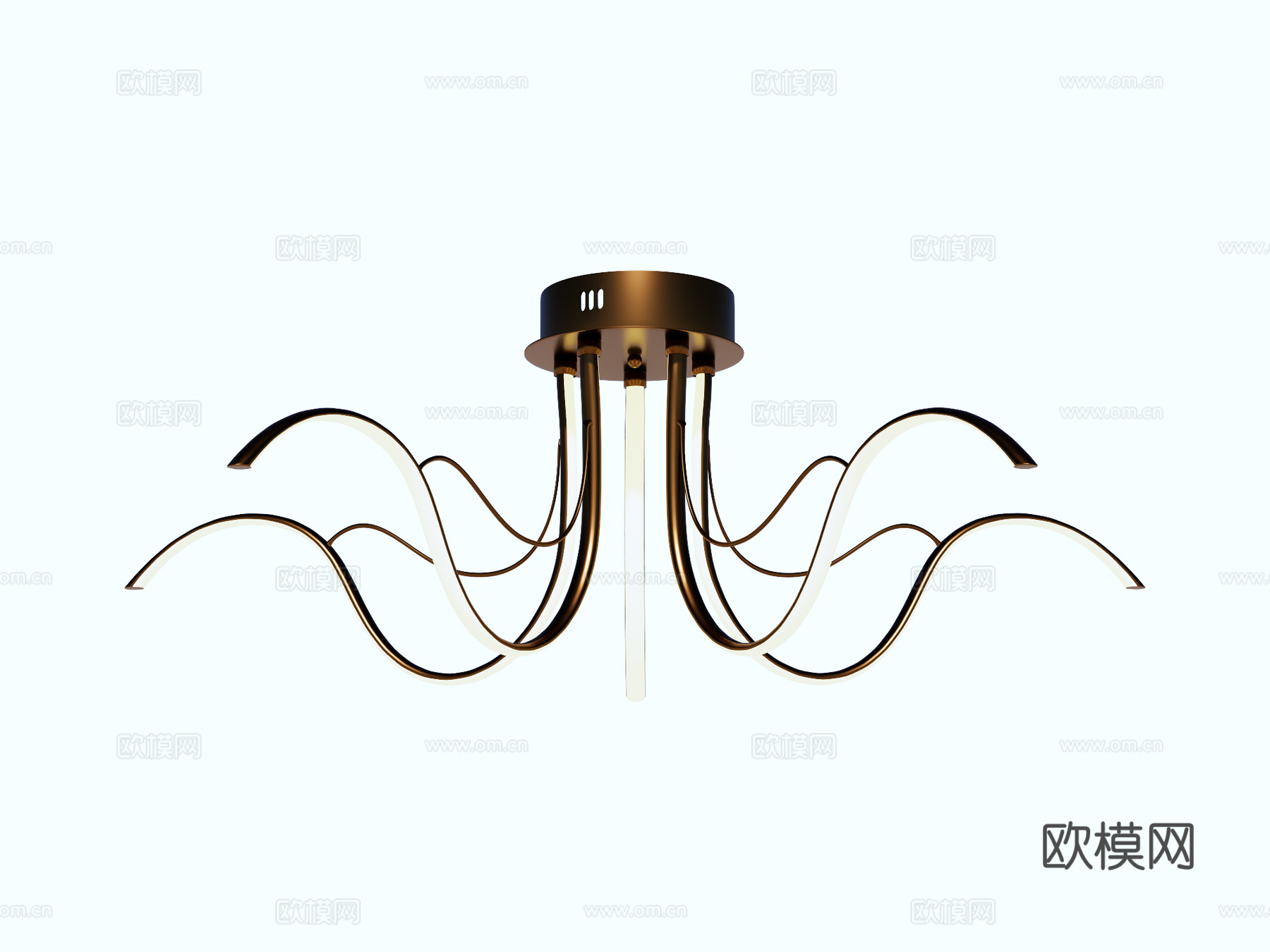 吸顶灯 金属吸顶灯su模型