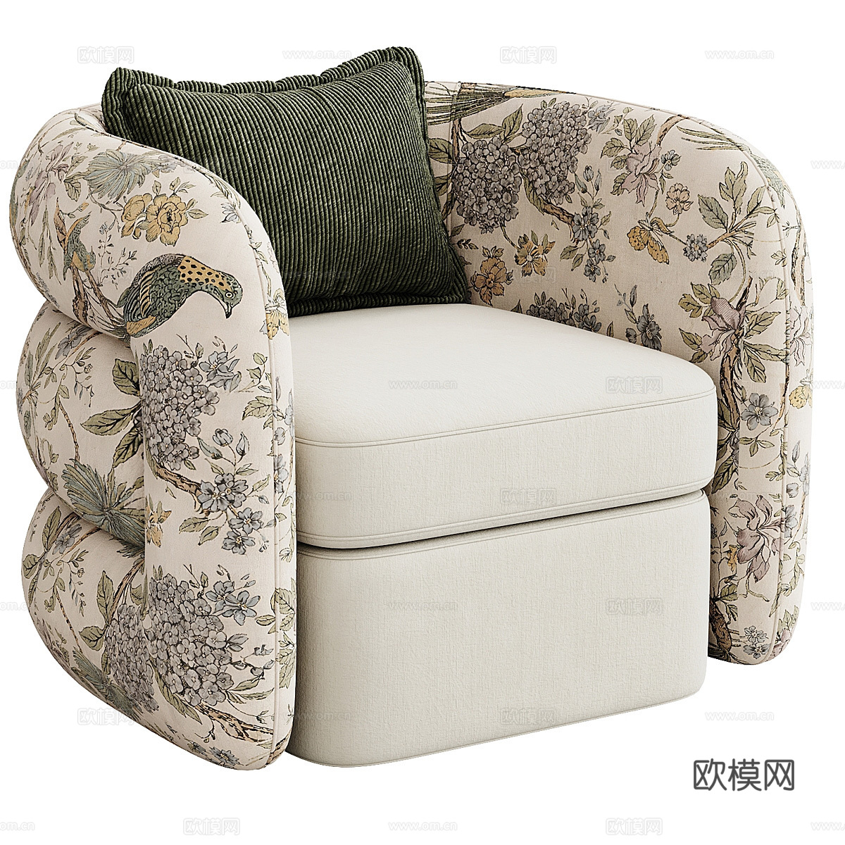 单人沙发3d模型