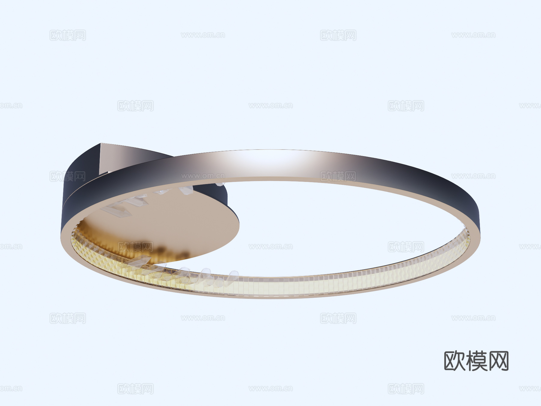 吸顶灯 金属吸顶灯su模型