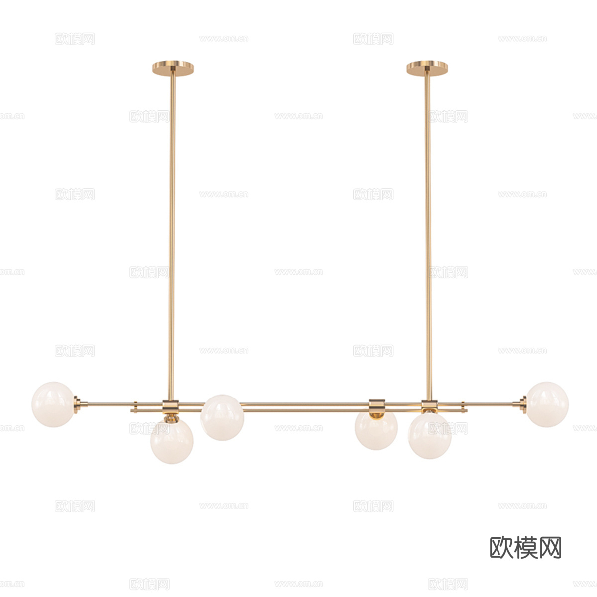 三部曲吊灯3d模型下载