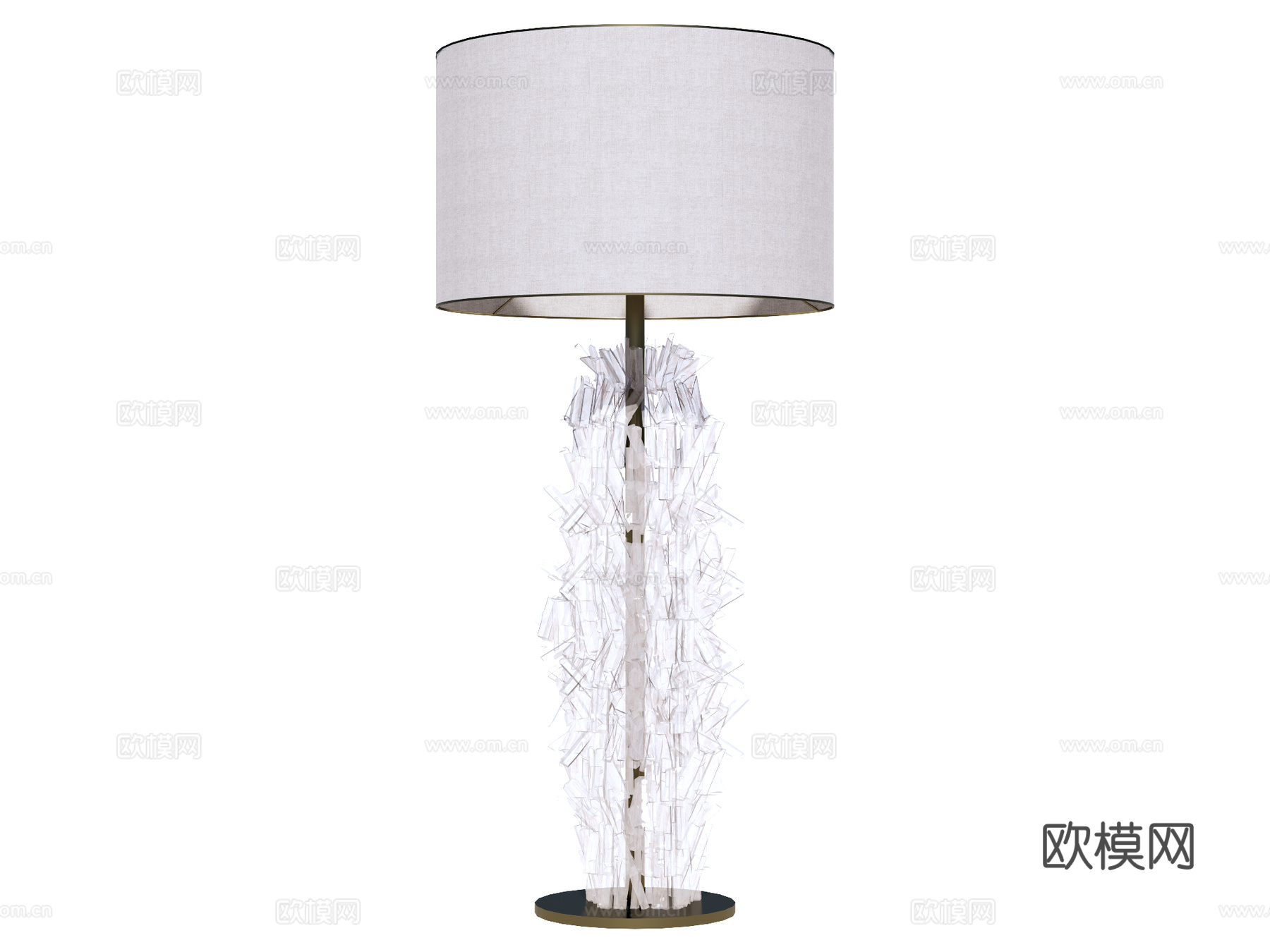 台灯 装饰灯具 氛围灯具 金属台灯 玻璃台灯su模型