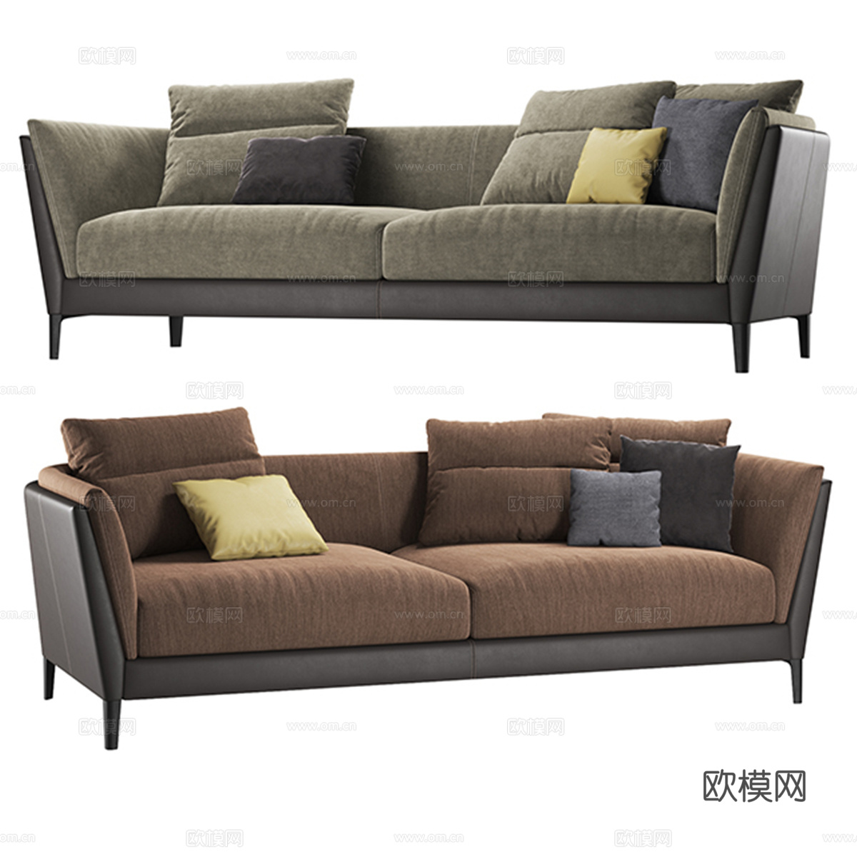 Poltrona Frau - Bretagne 沙发 23d模型下载