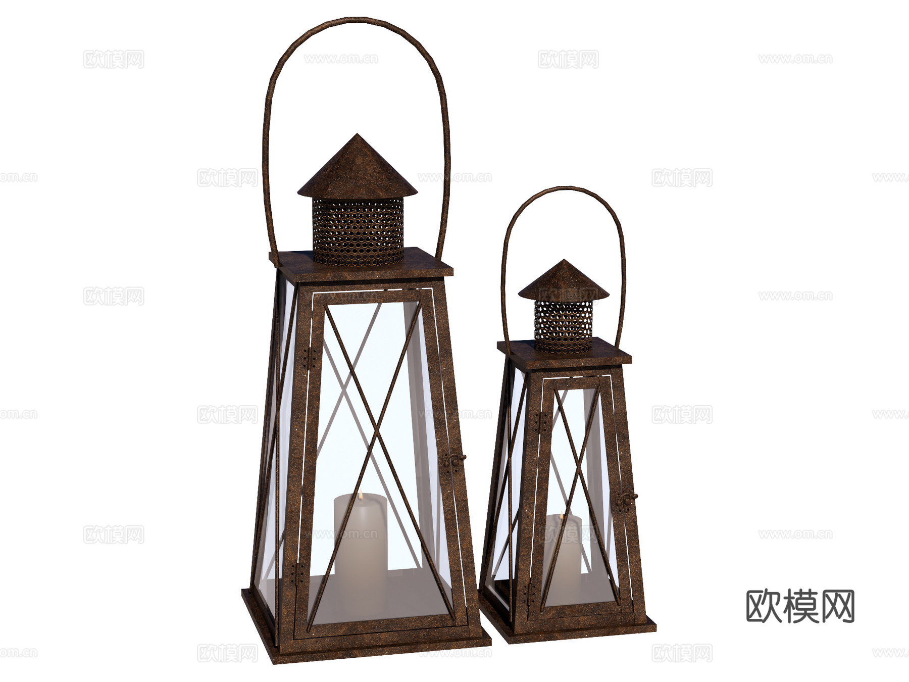 烛台灯 户外灯su模型