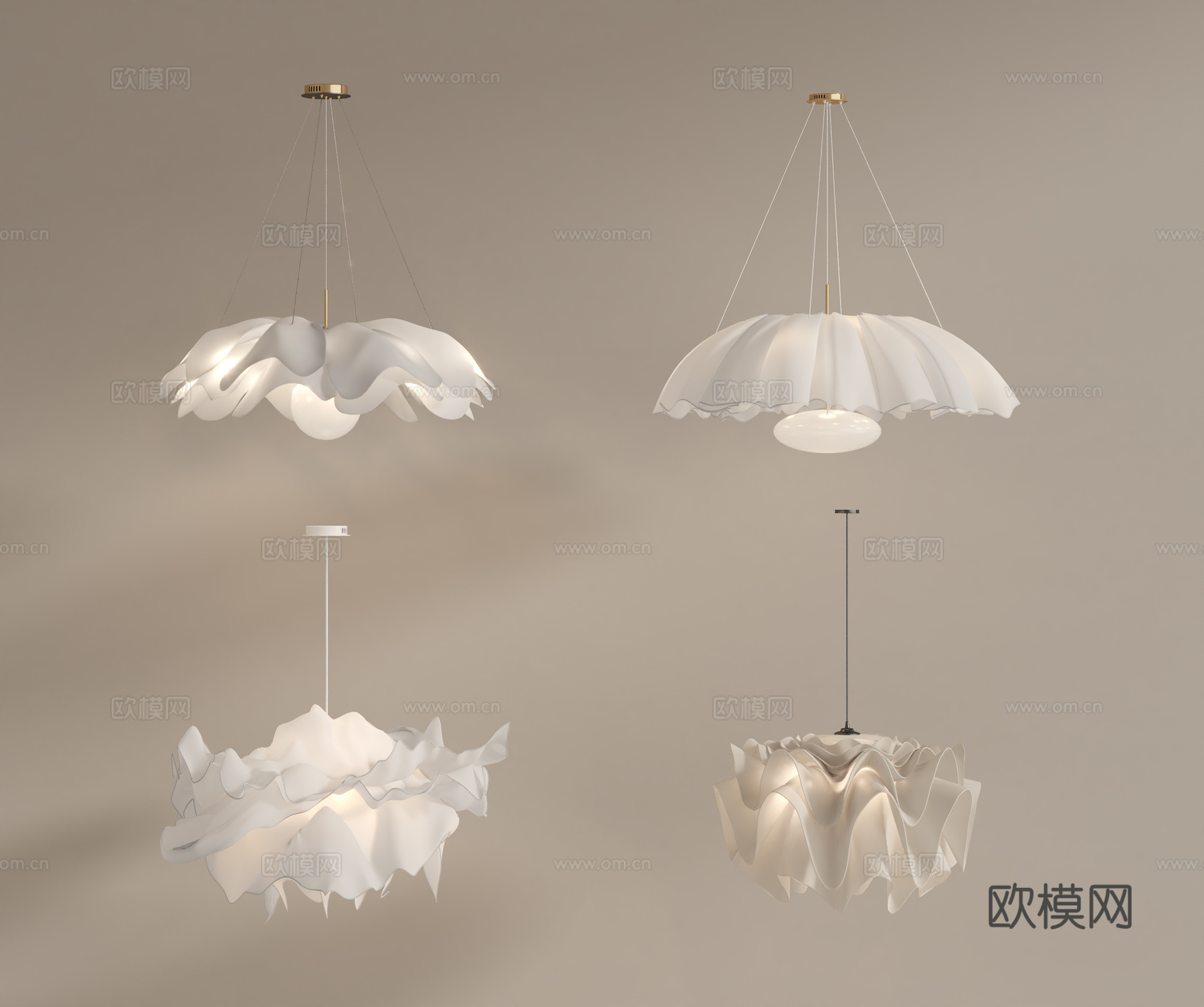 法式吊灯su模型