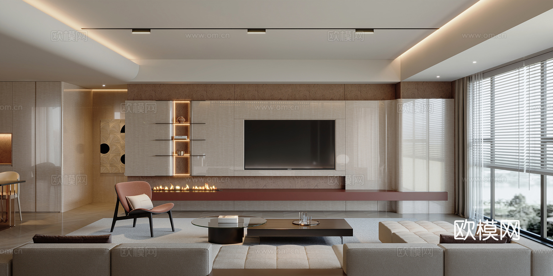 现代客餐厅3d模型