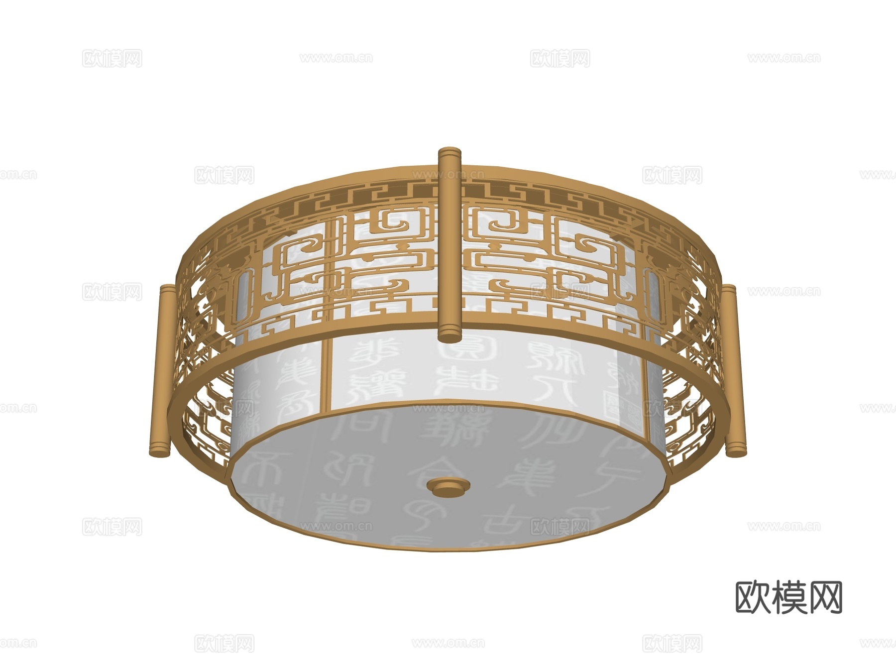 吸顶灯 金属吸顶灯su模型