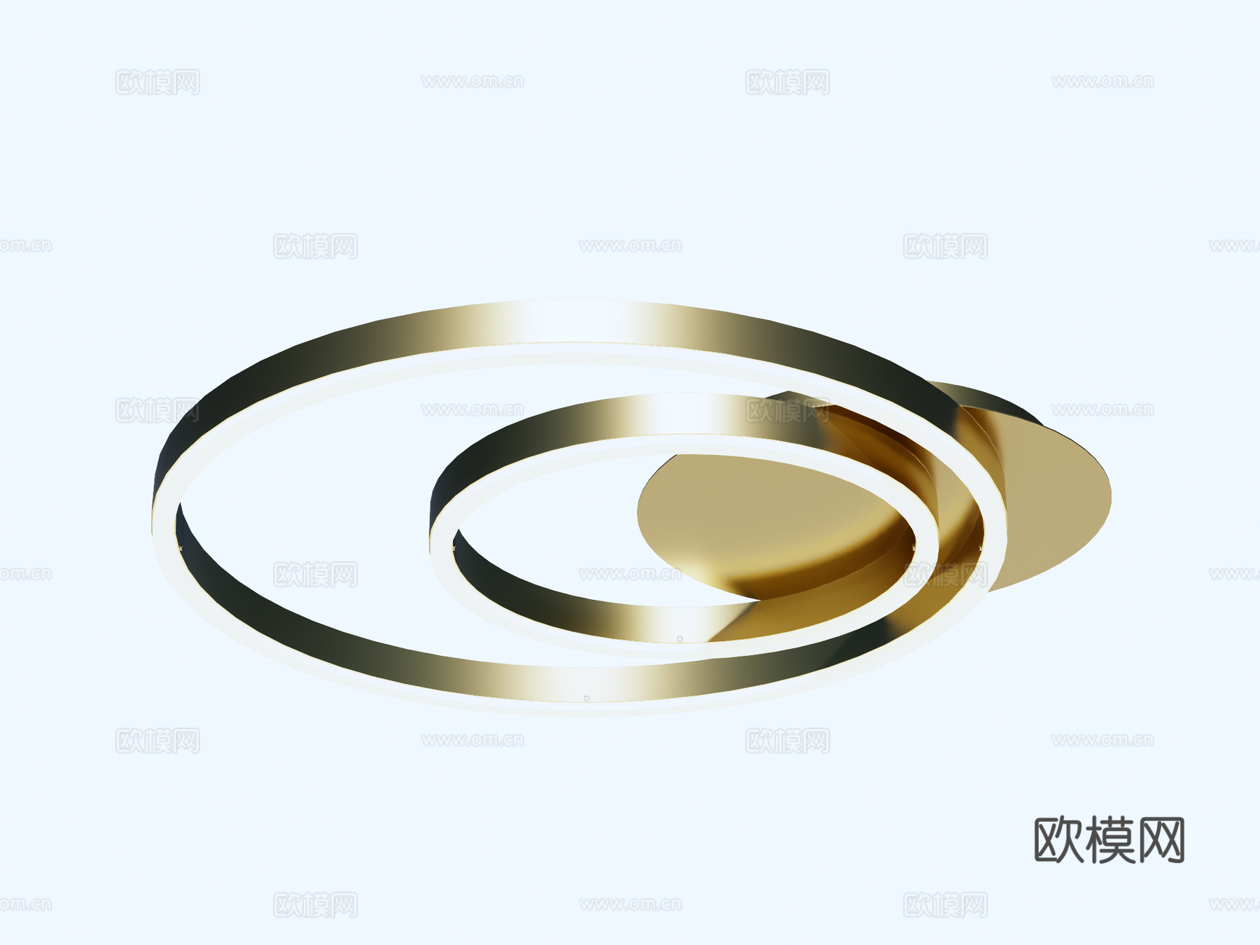 吸顶灯 金属吸顶灯su模型