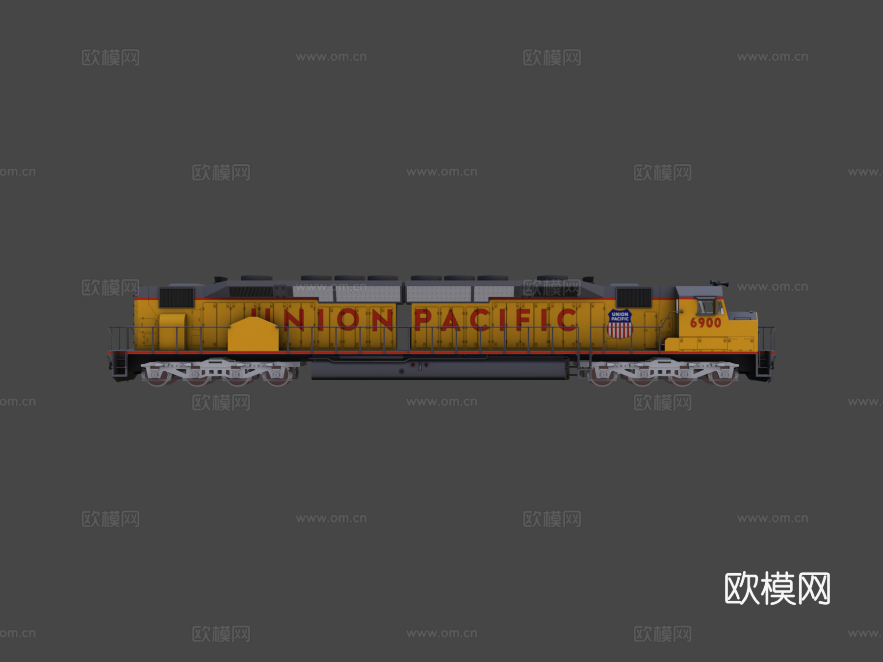 EMD DDA40X=百年纪念=3d模型下载（渲染图7）