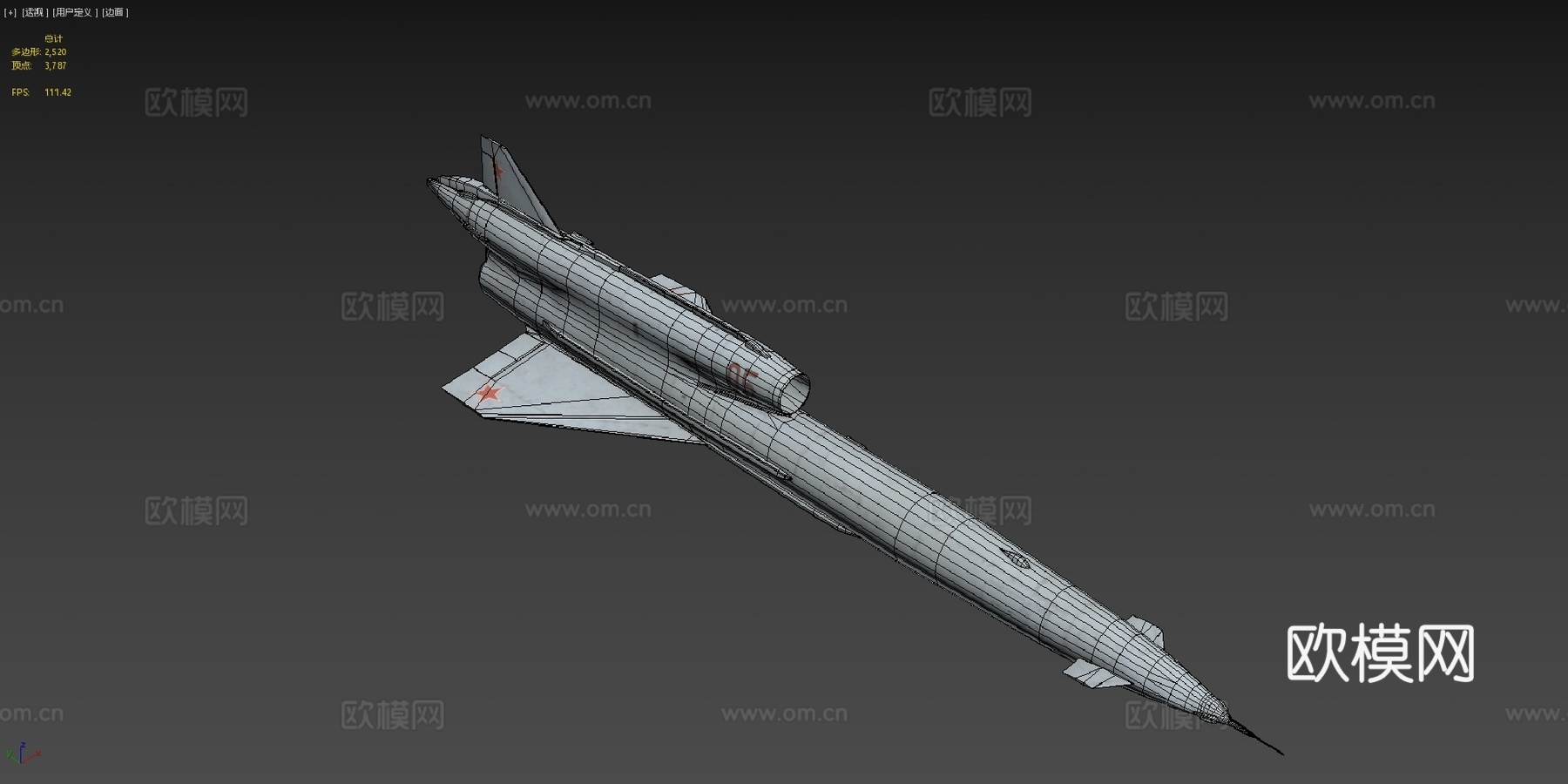 图波列夫 Tu-141 雨燕 - 侦察无人机3d模型下载（渲染图4）