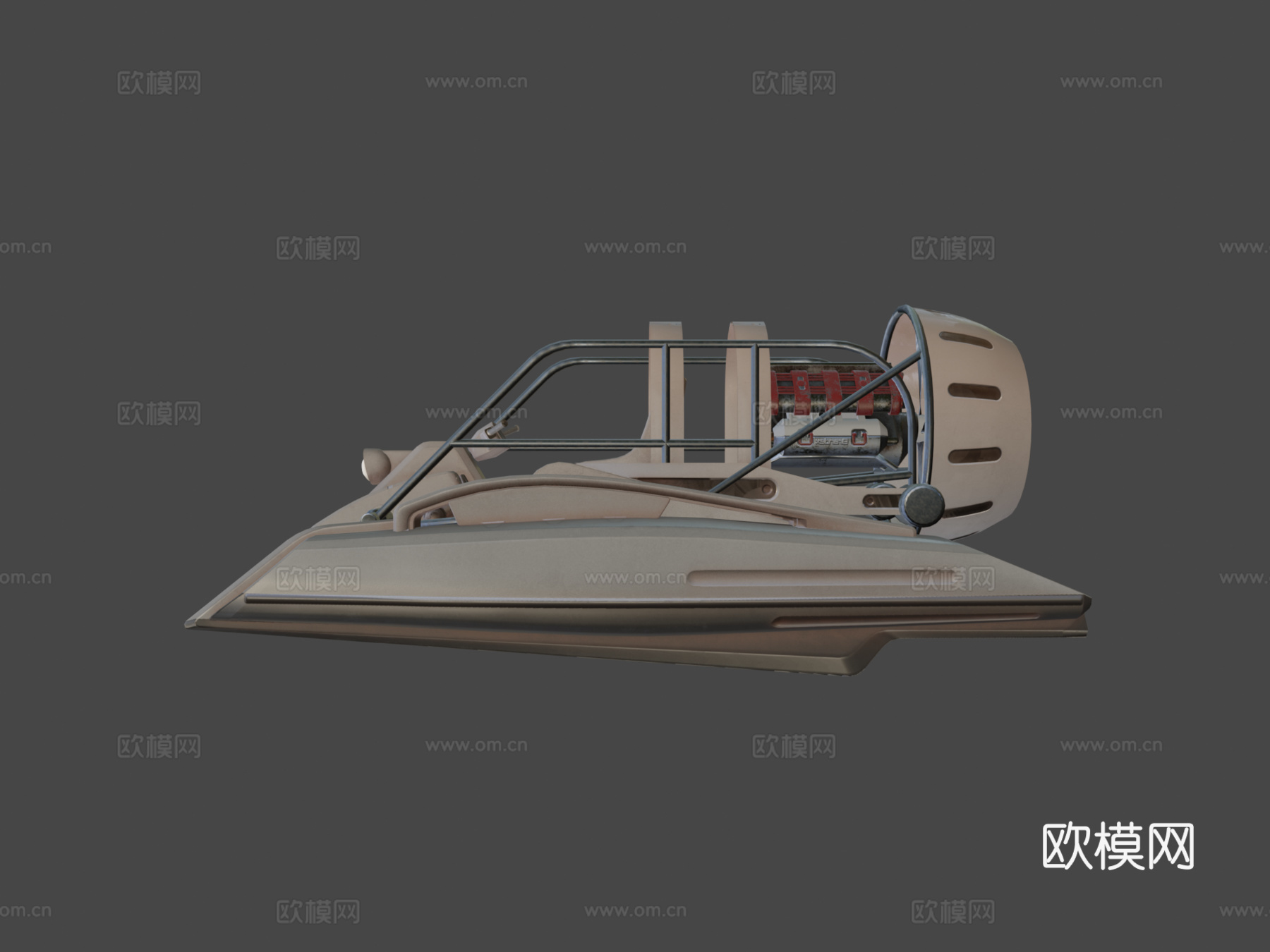 V8 气垫船3d模型下载（渲染图6）