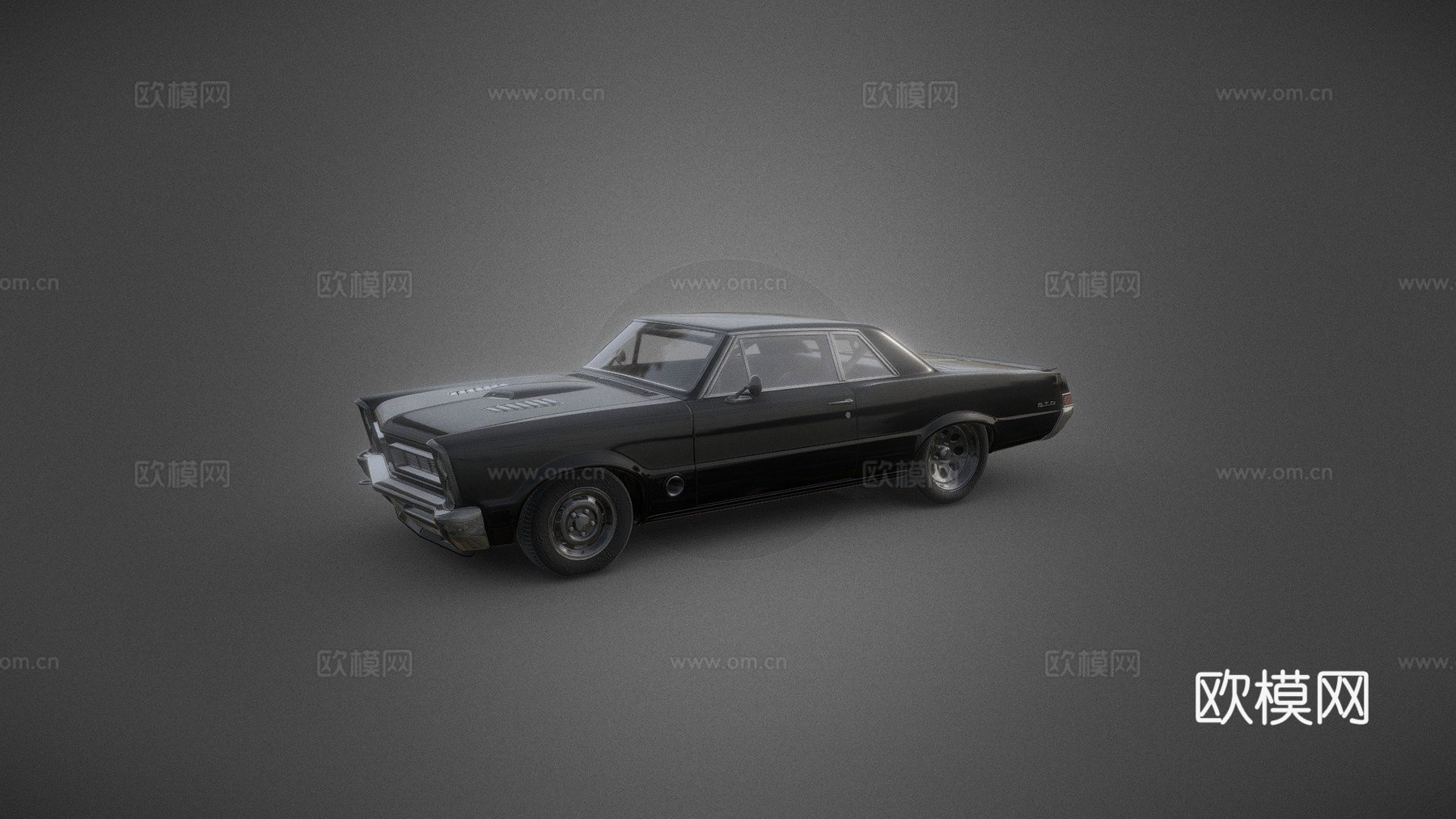 庞蒂克 GTO 肌肉车 - 电影级展示3d模型下载（渲染图1）