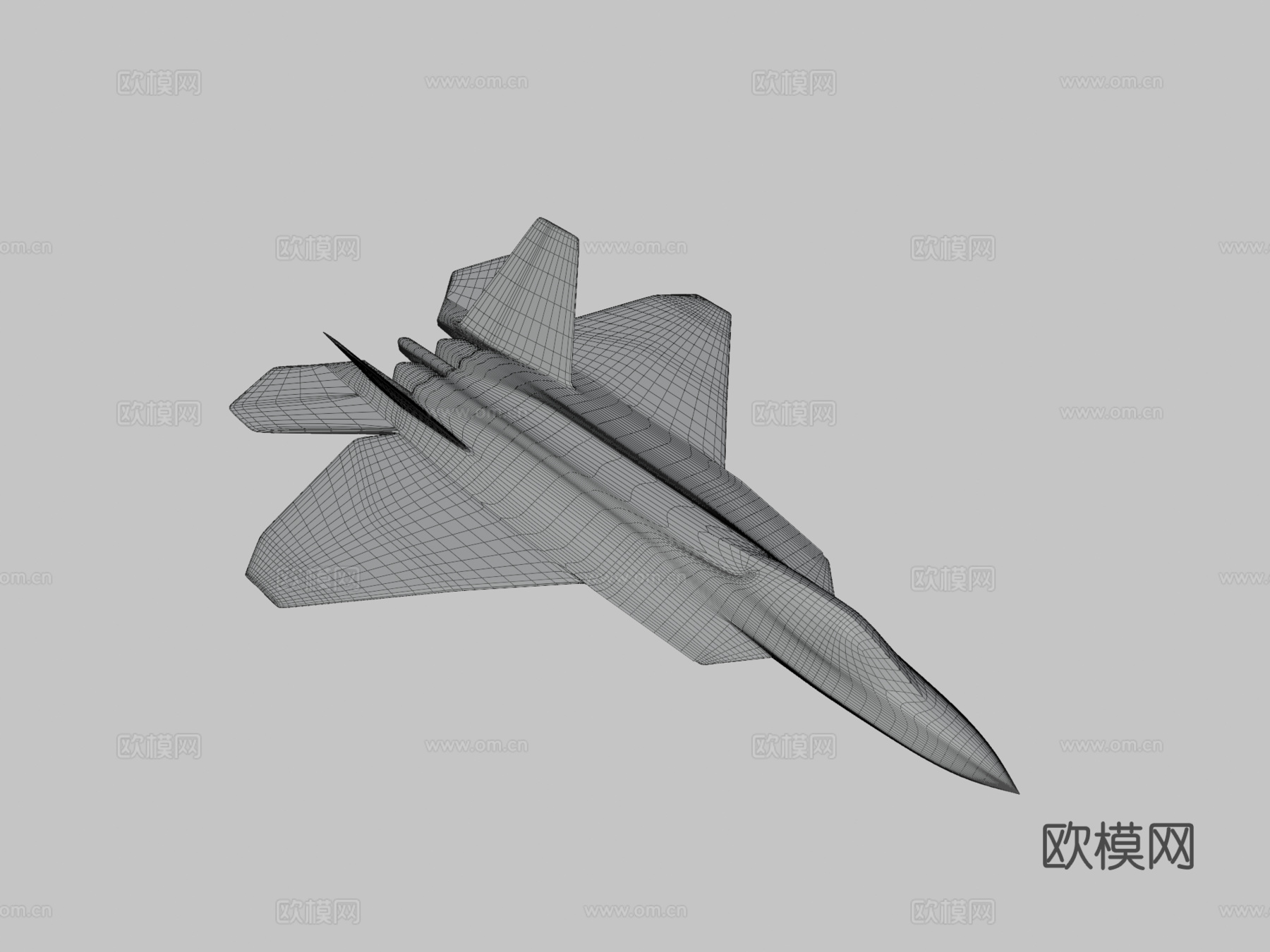 F22 猛禽3d模型下载（渲染图3）