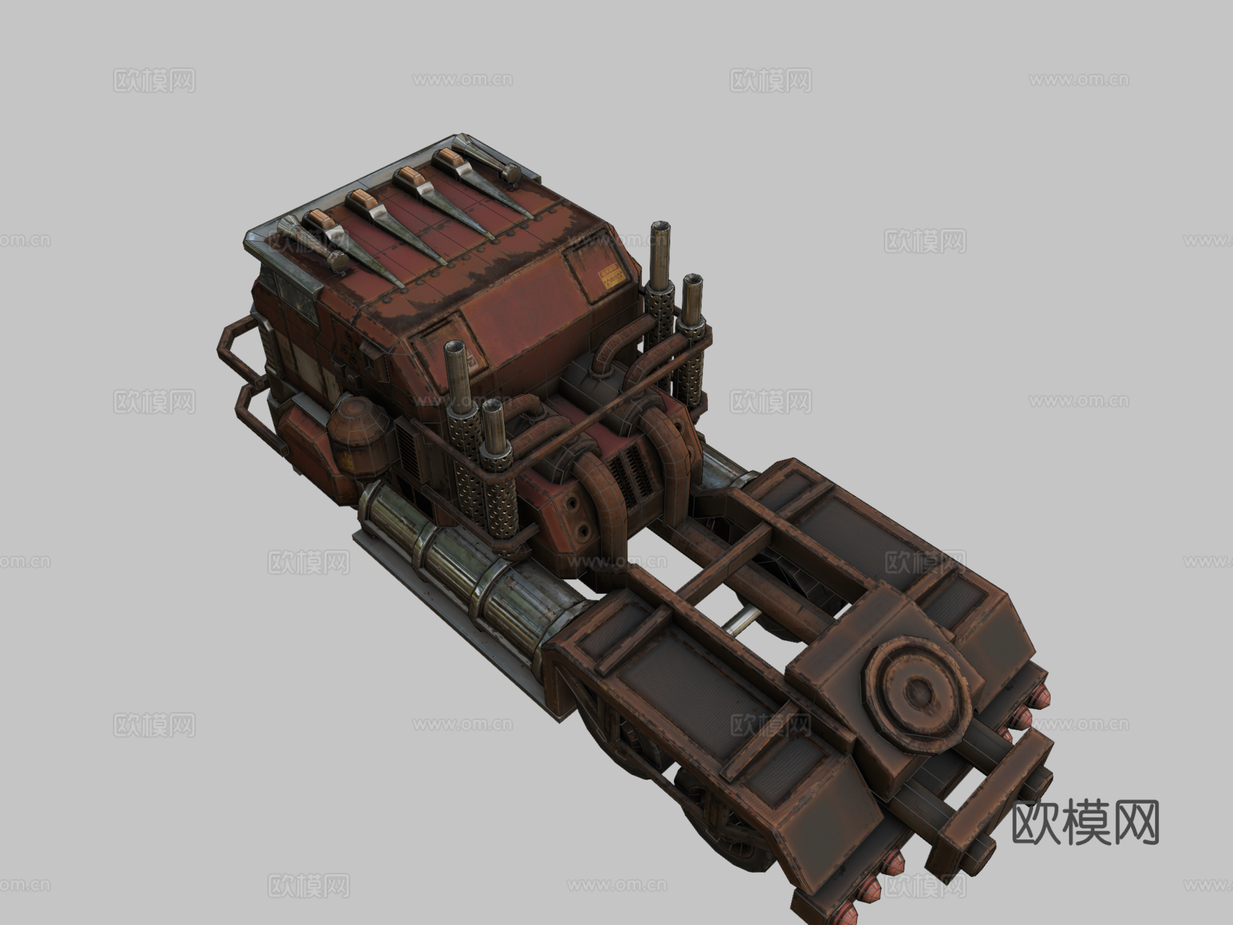 F4NV牵引单元3d模型下载（渲染图2）