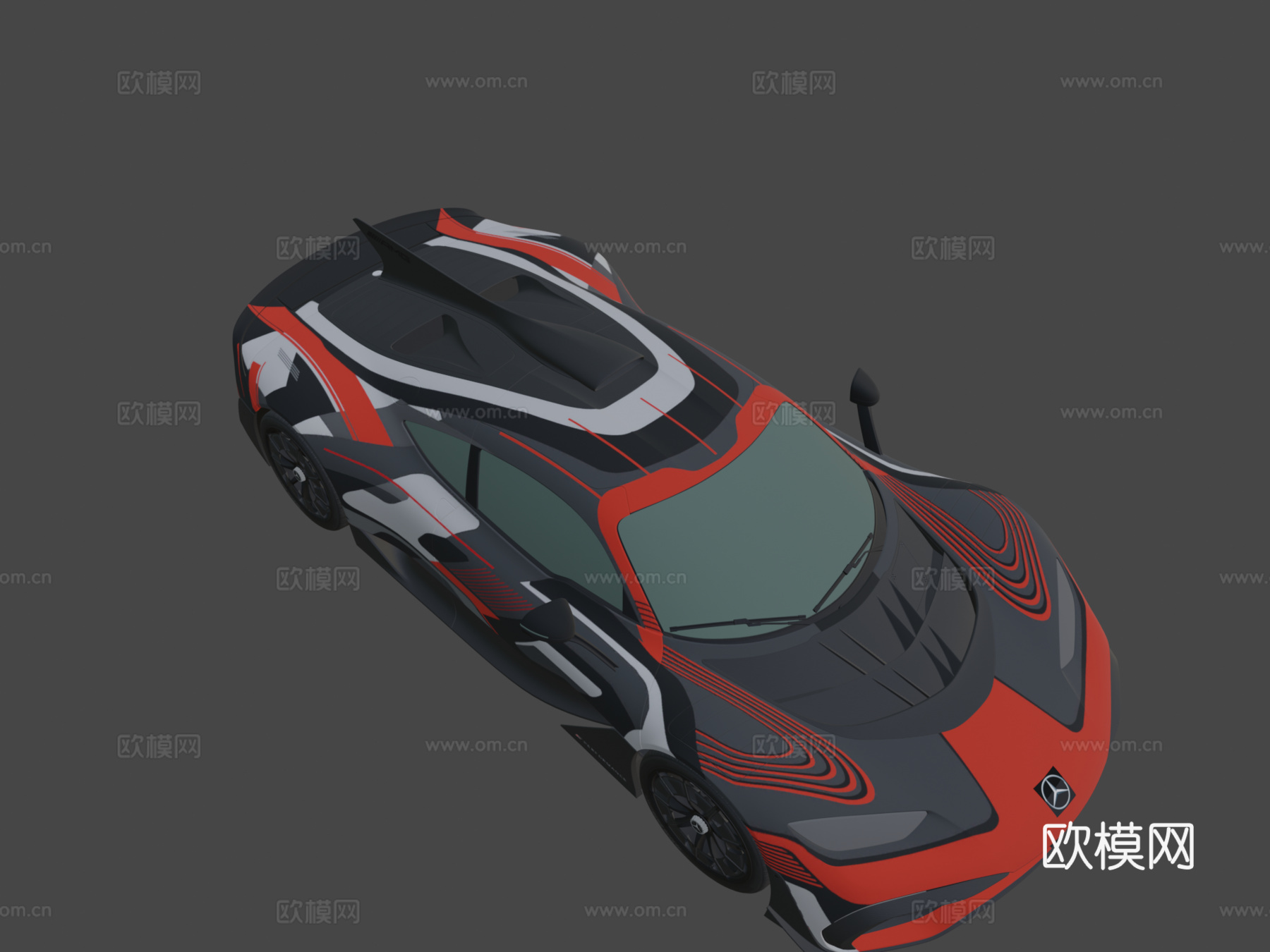 年 - 梅赛德斯-AMG 一号项目（凯文）3d模型下载（渲染图1）