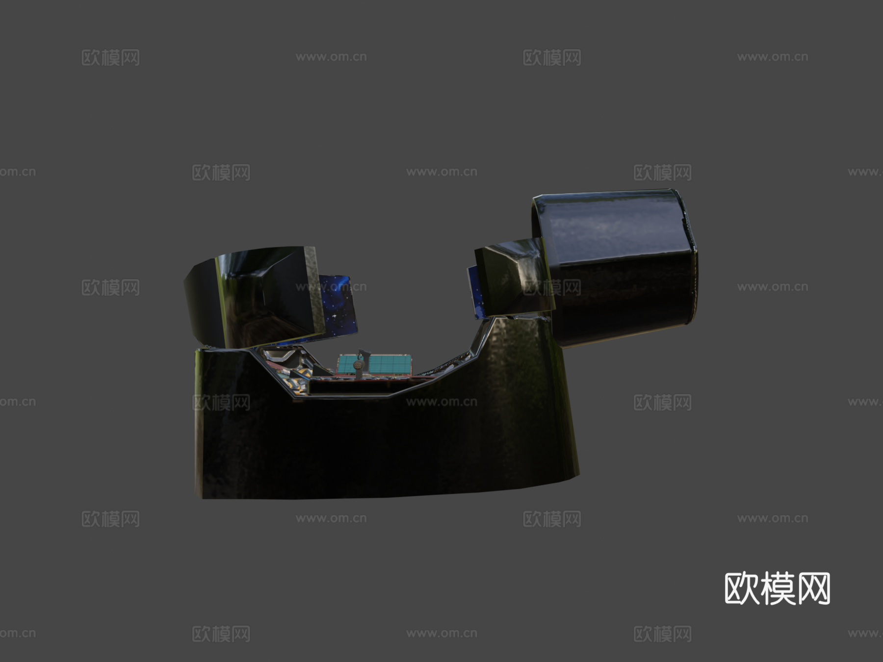 驾驶舱3d模型下载（渲染图6）