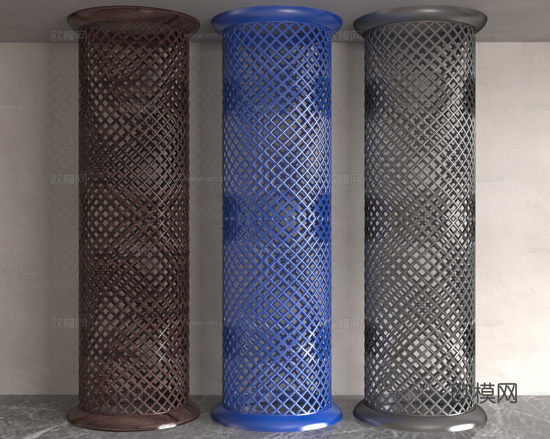 现代柱子3d模型下载