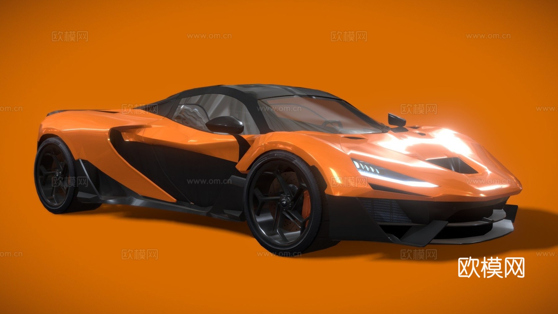 迈凯伦 W13d模型下载（渲染图1）