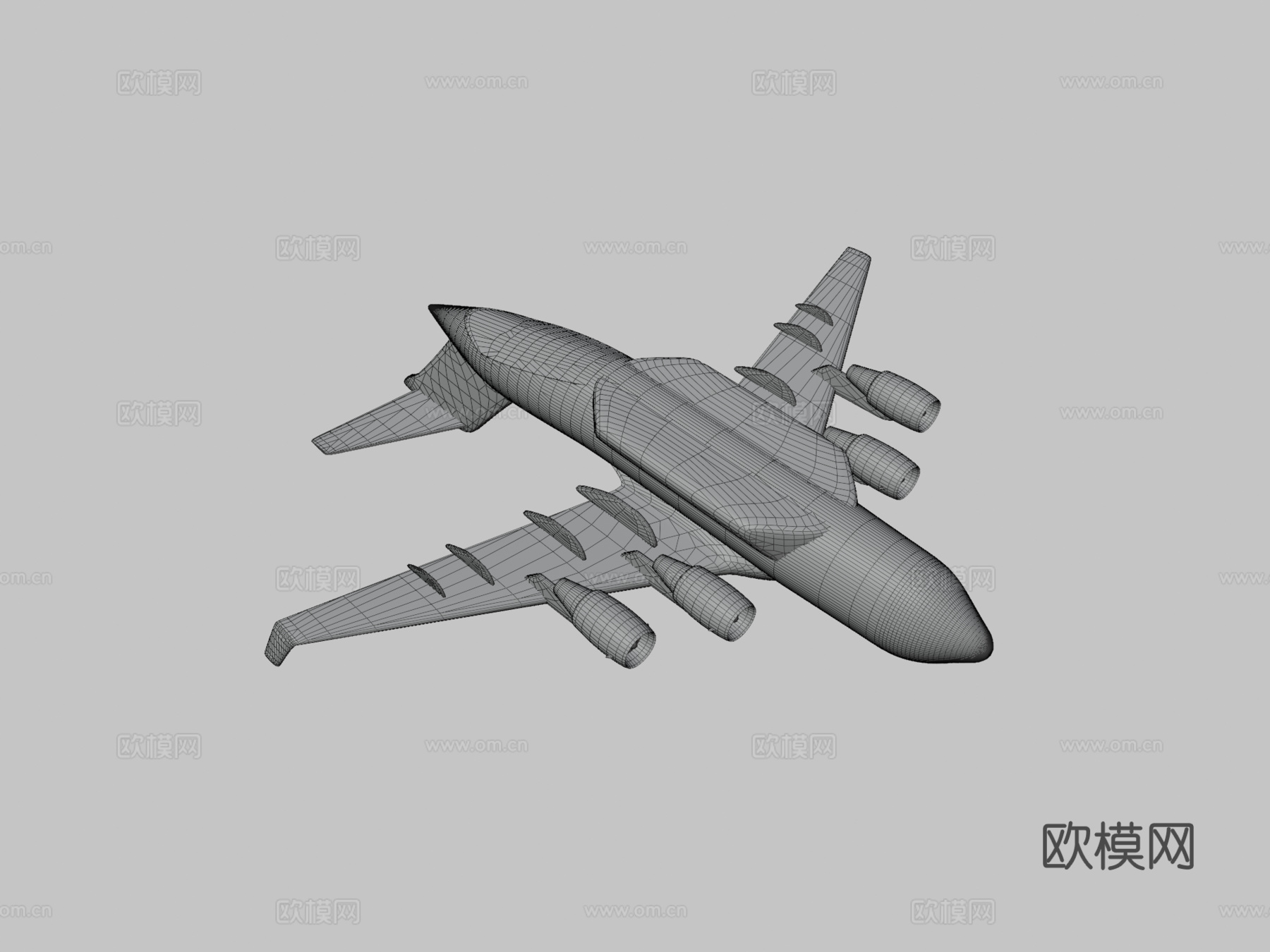 C17飞机游戏就绪3d模型下载（渲染图3）