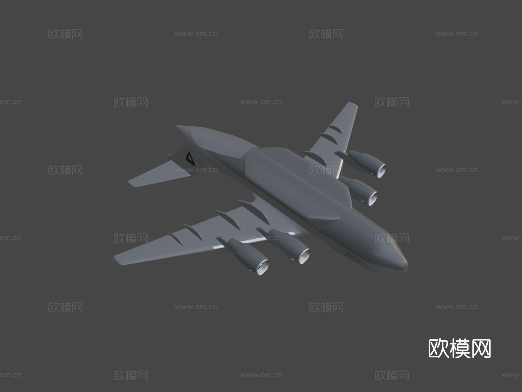 C17飞机游戏就绪3d模型下载（渲染图7）