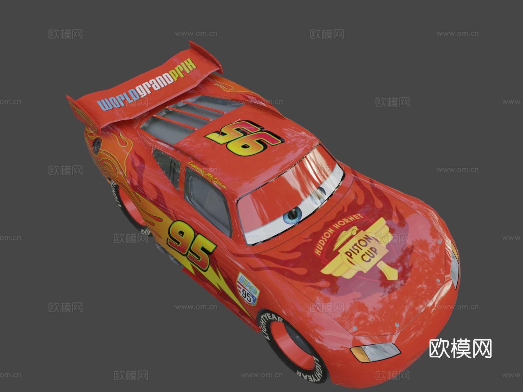 闪电麦昆 (WGP 定制版)3d模型下载（渲染图8）