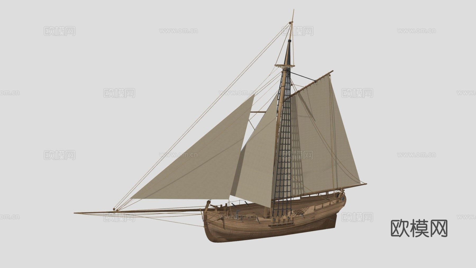 波罗的海快艇，Snapp Opp型3d模型下载（渲染图1）