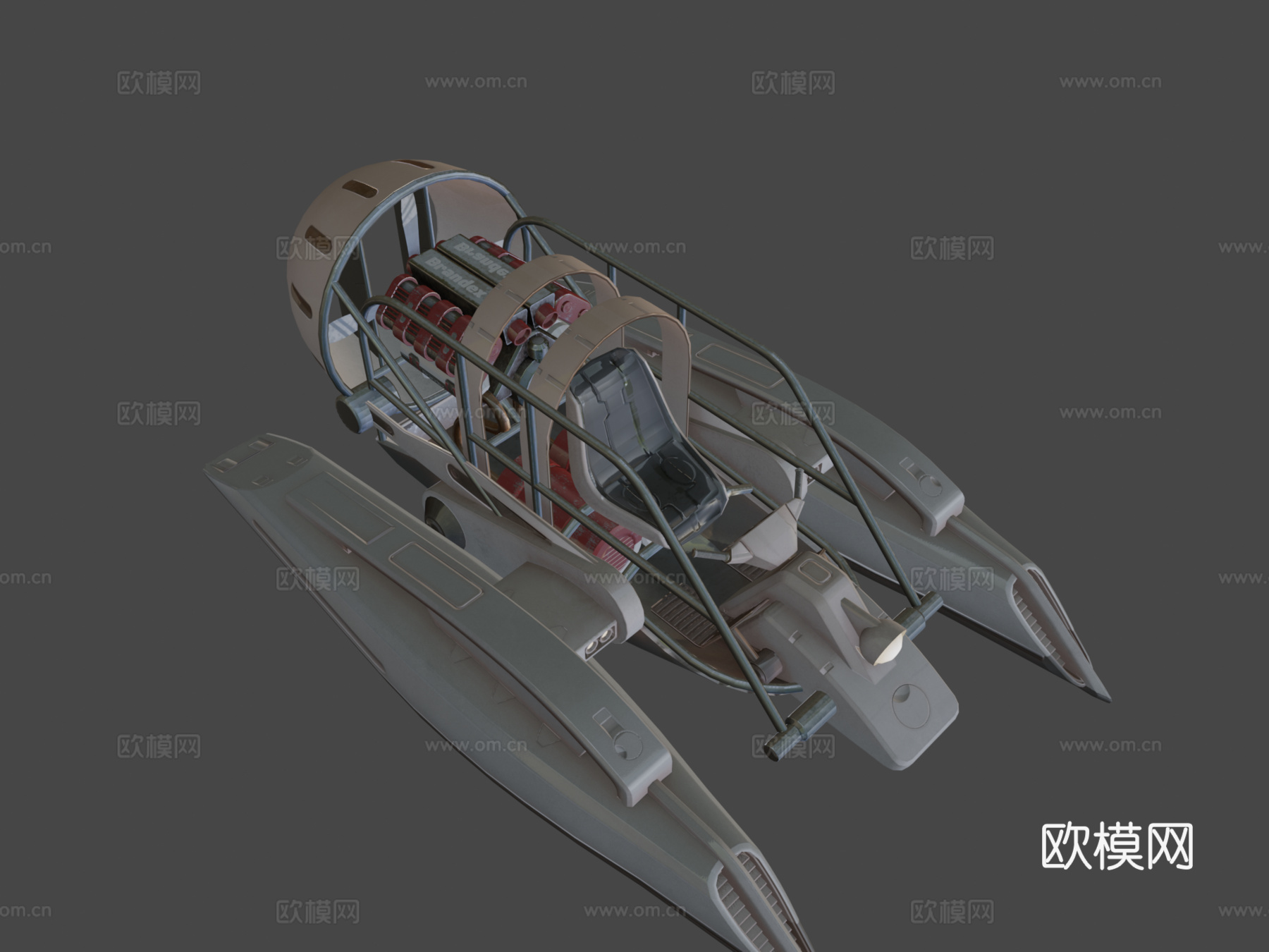 V8 气垫船3d模型下载（渲染图7）