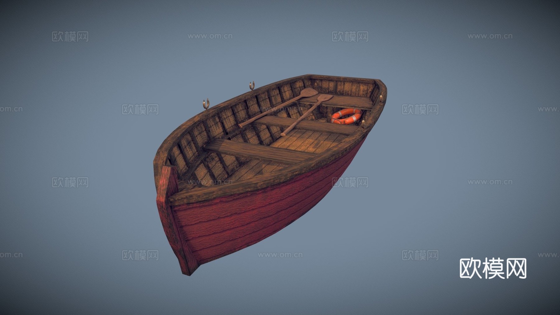 划艇3d模型下载（渲染图1）