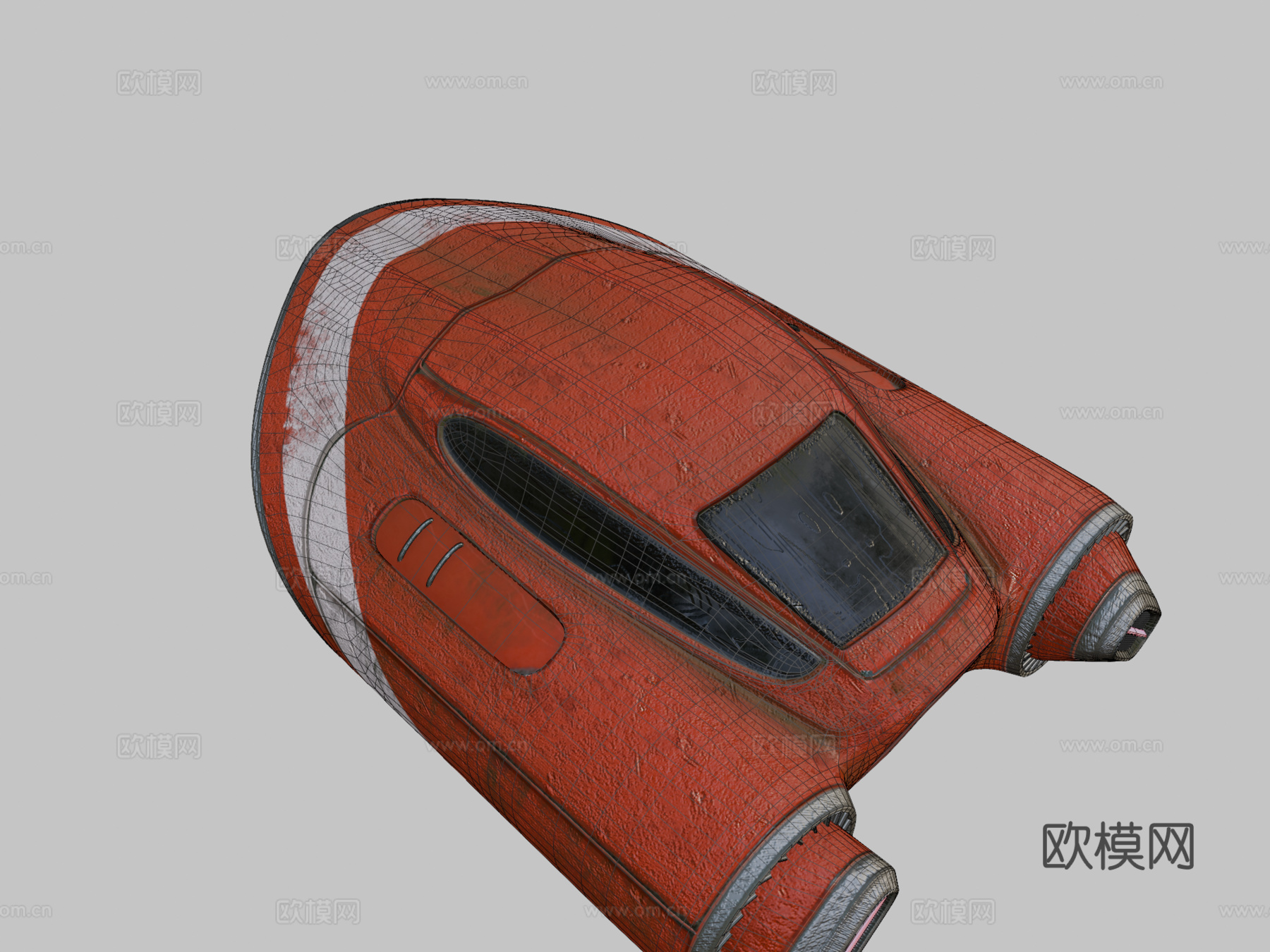 宇宙飞船3d模型下载（渲染图2）