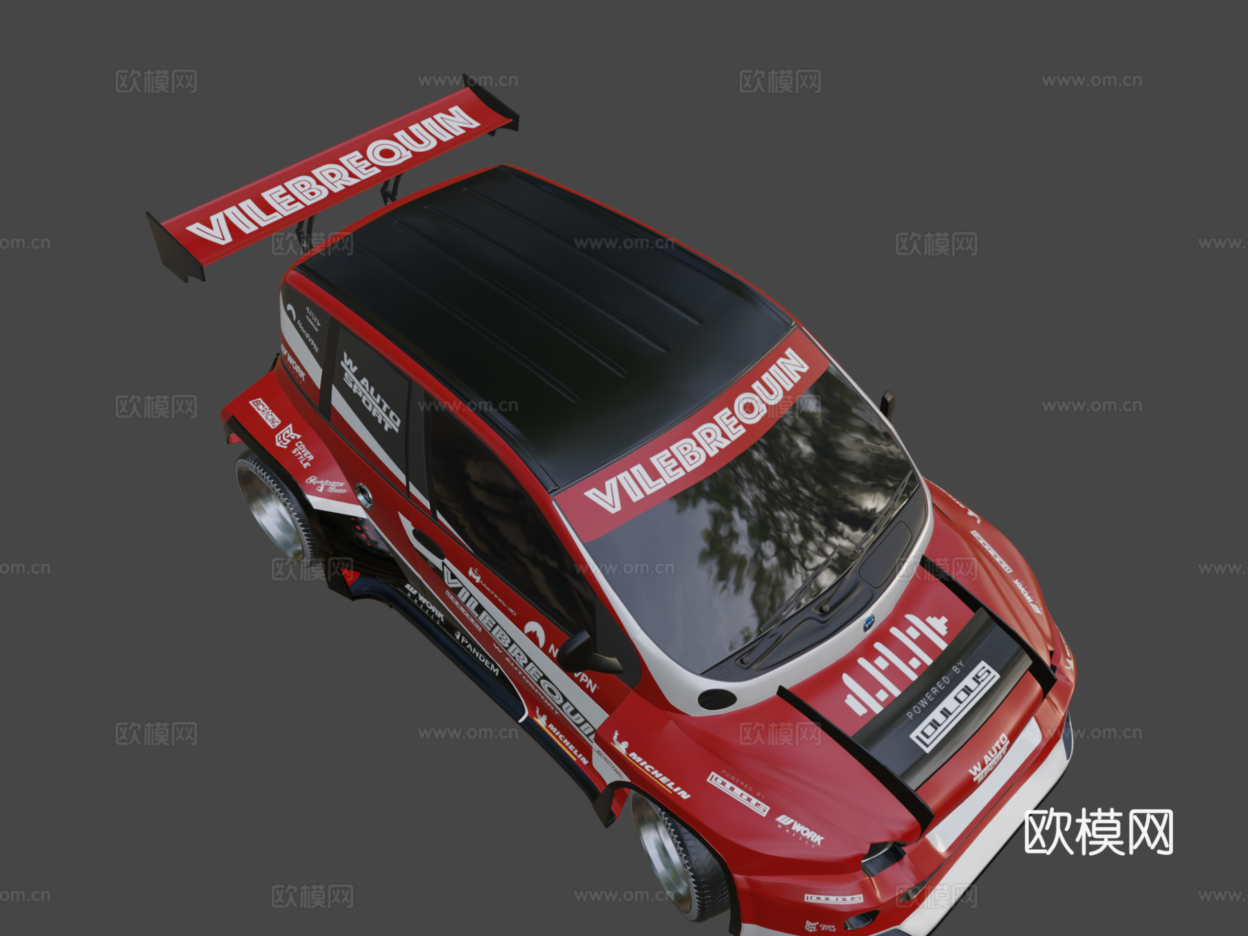 菲亚特 Multipla 1000tipla 由 Vileb3d模型下载（渲染图8）