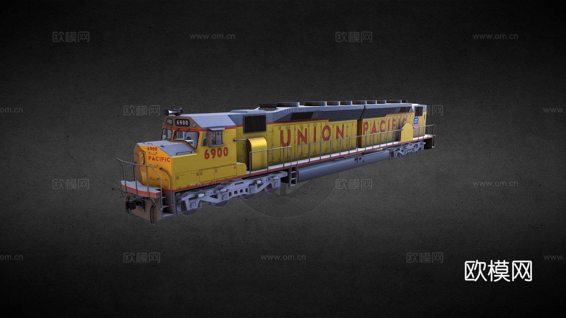 EMD DDA40X=百年纪念=3d模型下载（渲染图1）