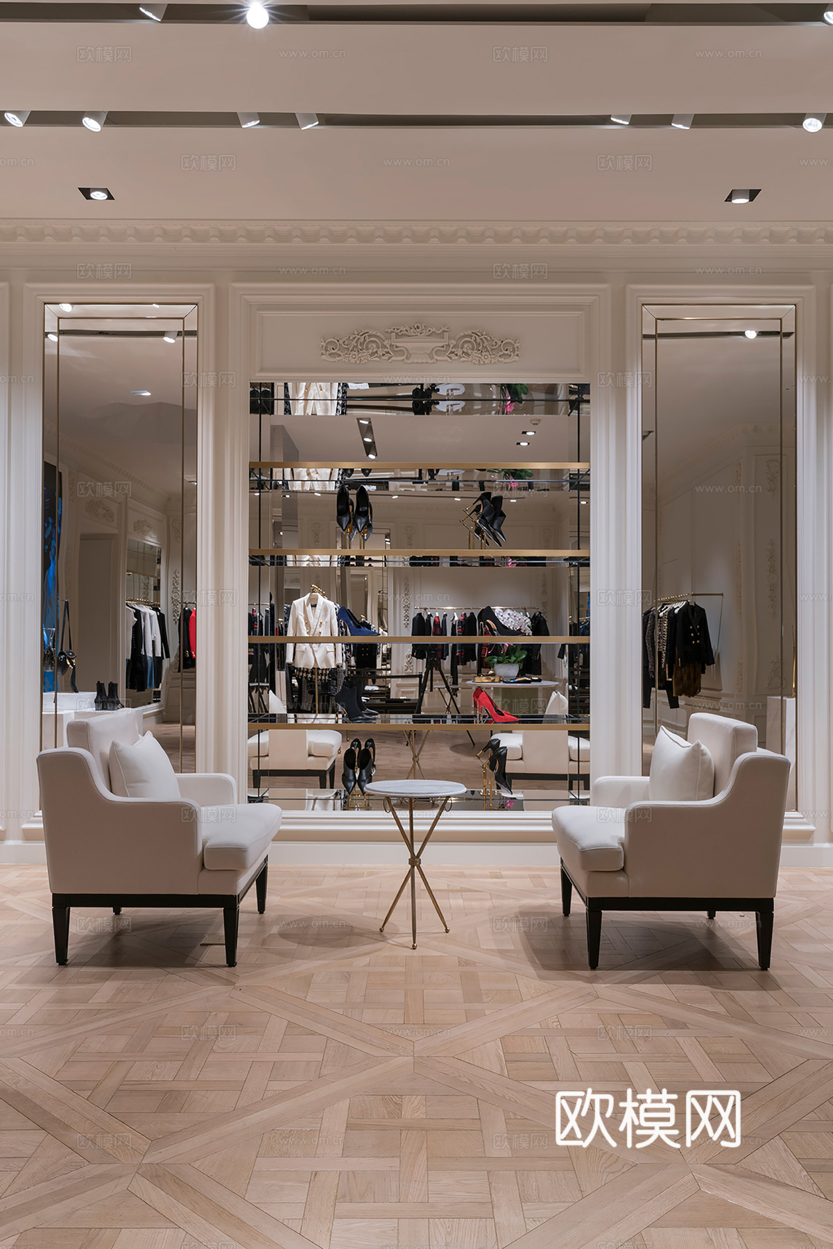 高档男装女装服装店 最新全套 效果图 施工图设计cad施工图